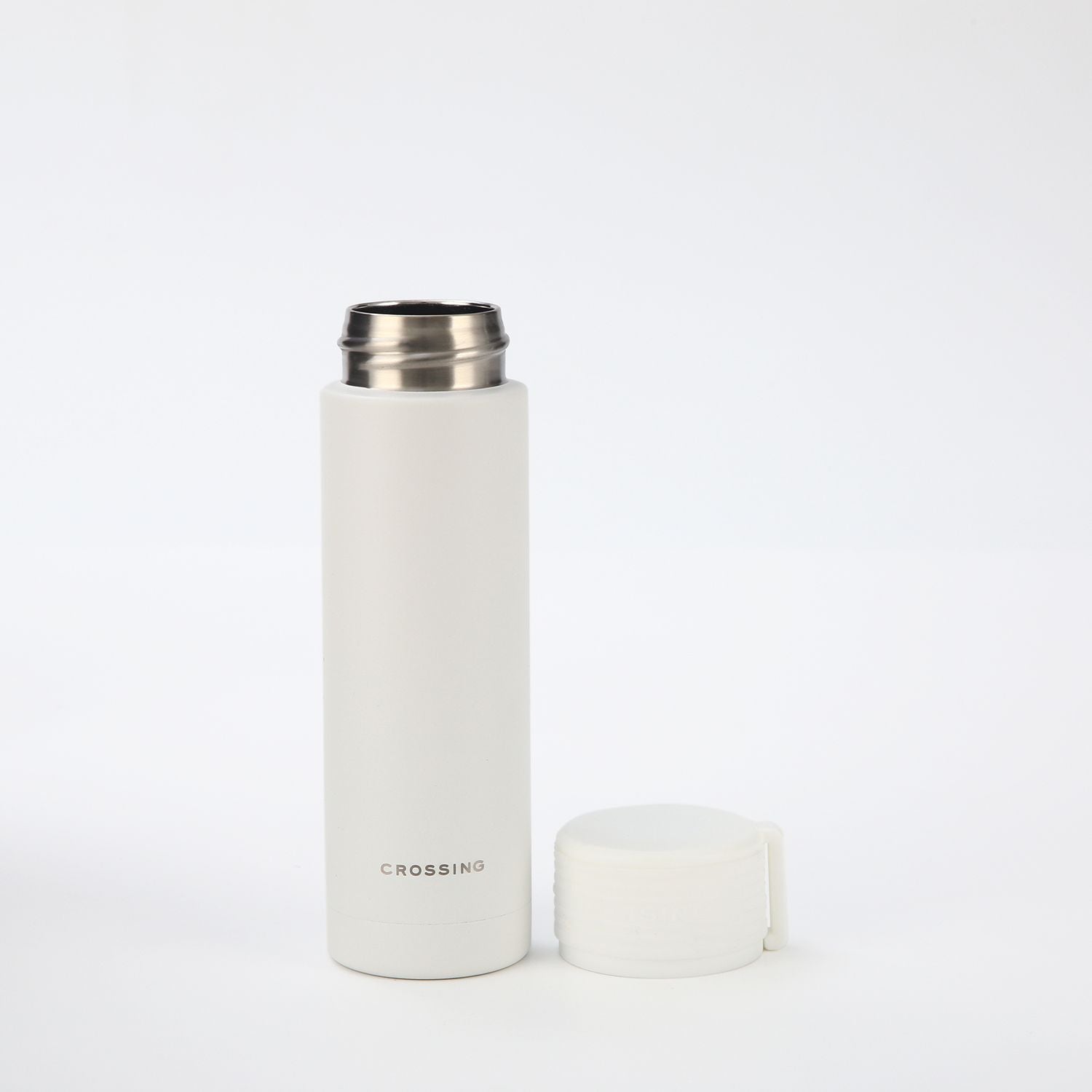 Crossing Compact Slim Insulated S/S Bottle 180ml - Frost White