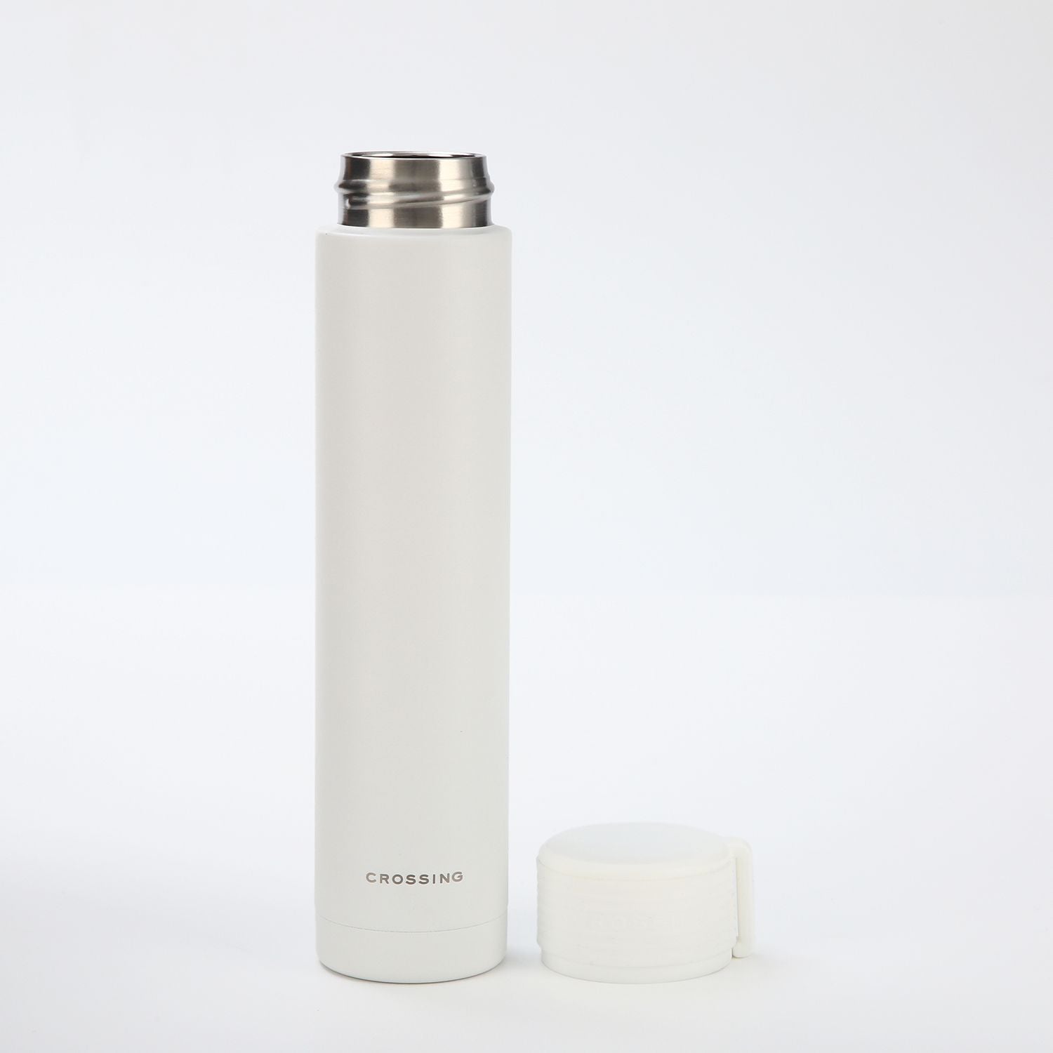 Crossing Compact Slim Insulated S/S Bottle 250ml - Frost White
