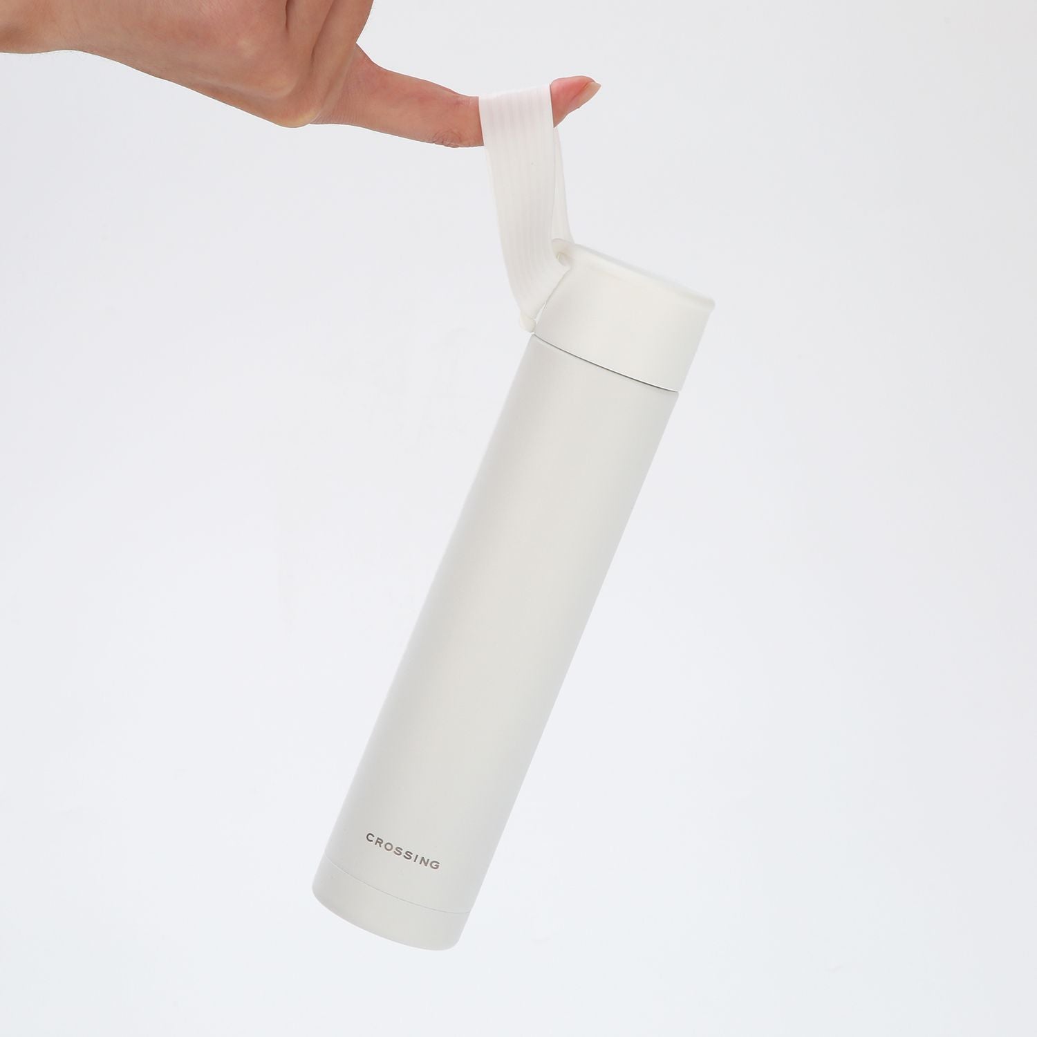 Crossing Compact Slim Insulated S/S Bottle 250ml - Frost White