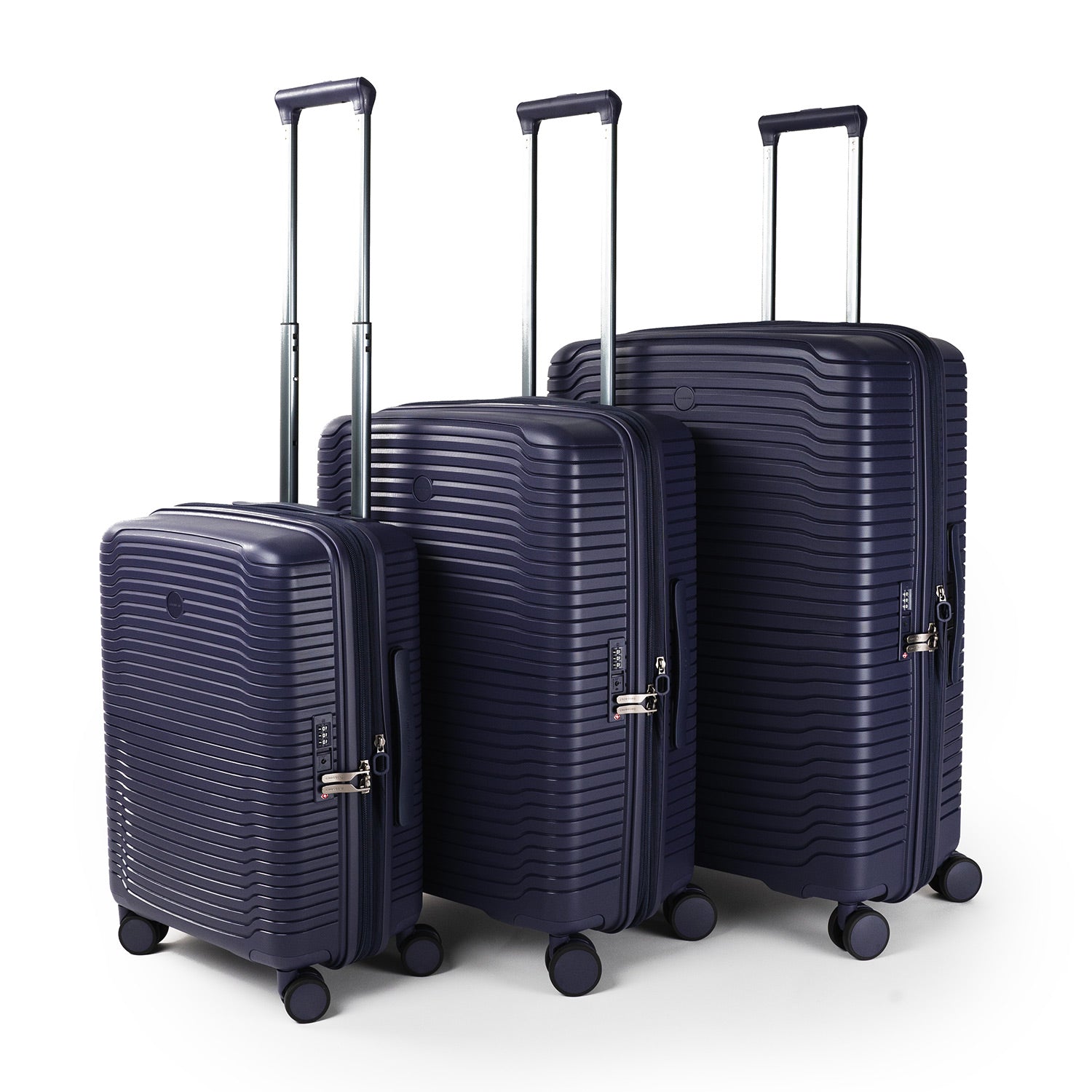 Crossing GLID Polypropylene Carry On 20" Luggage - Blue