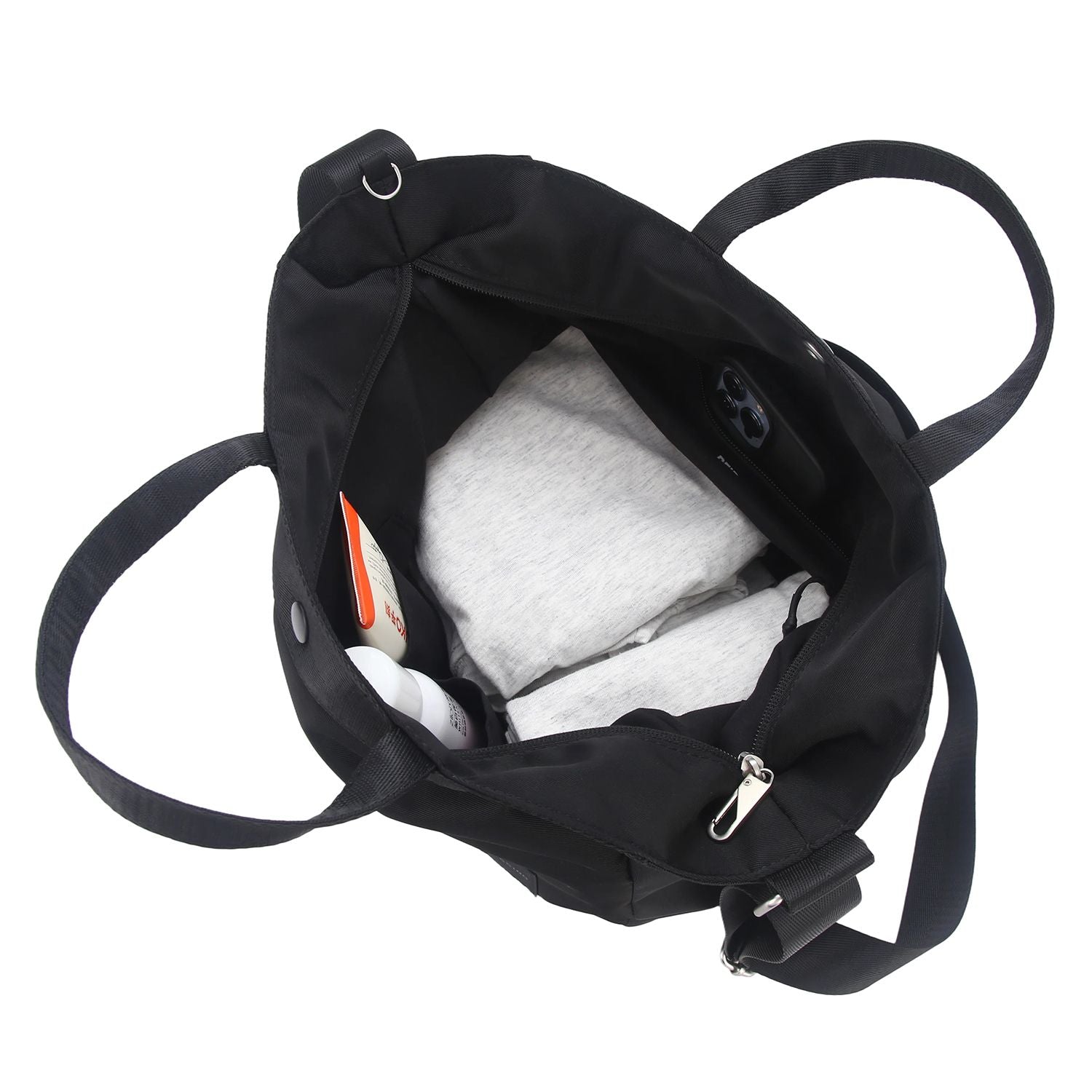 Crossing Hollis Anti-Theft RFID Dual Carry Crossbody Bag V3 - Black