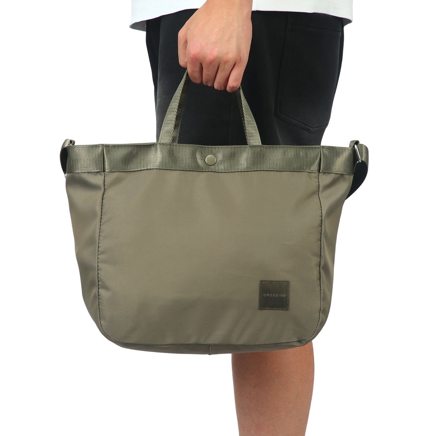 Crossing Hollis Anti-Theft RFID Dual Carry Crossbody Bag V3 - Olive
