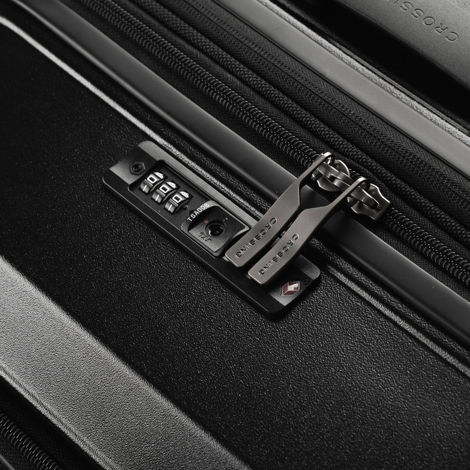 CROSSING INVI TRUNK 26" Medium Expandable Luggage With Front & Middle Access - Black