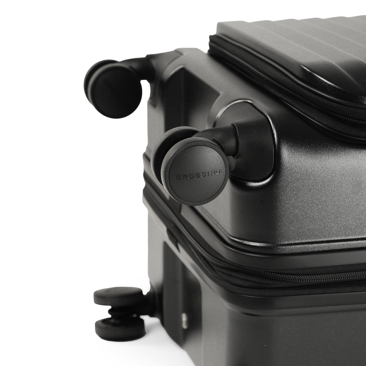 CROSSING INVI TRUNK 26" Medium Expandable Luggage With Front & Middle Access - Black