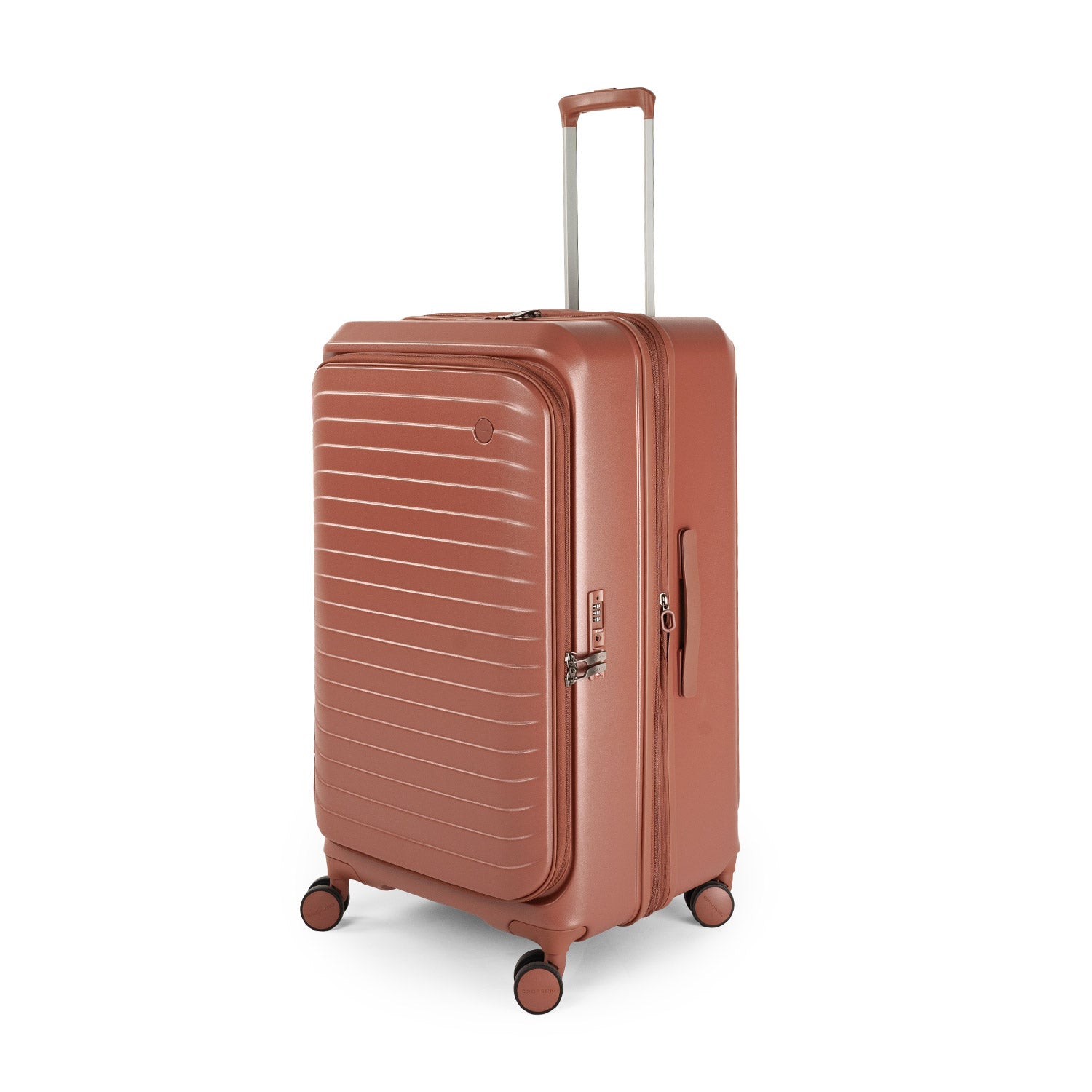 CROSSING INVI TRUNK 30" Large Expandable Luggage With Front & Middle Access - Brick