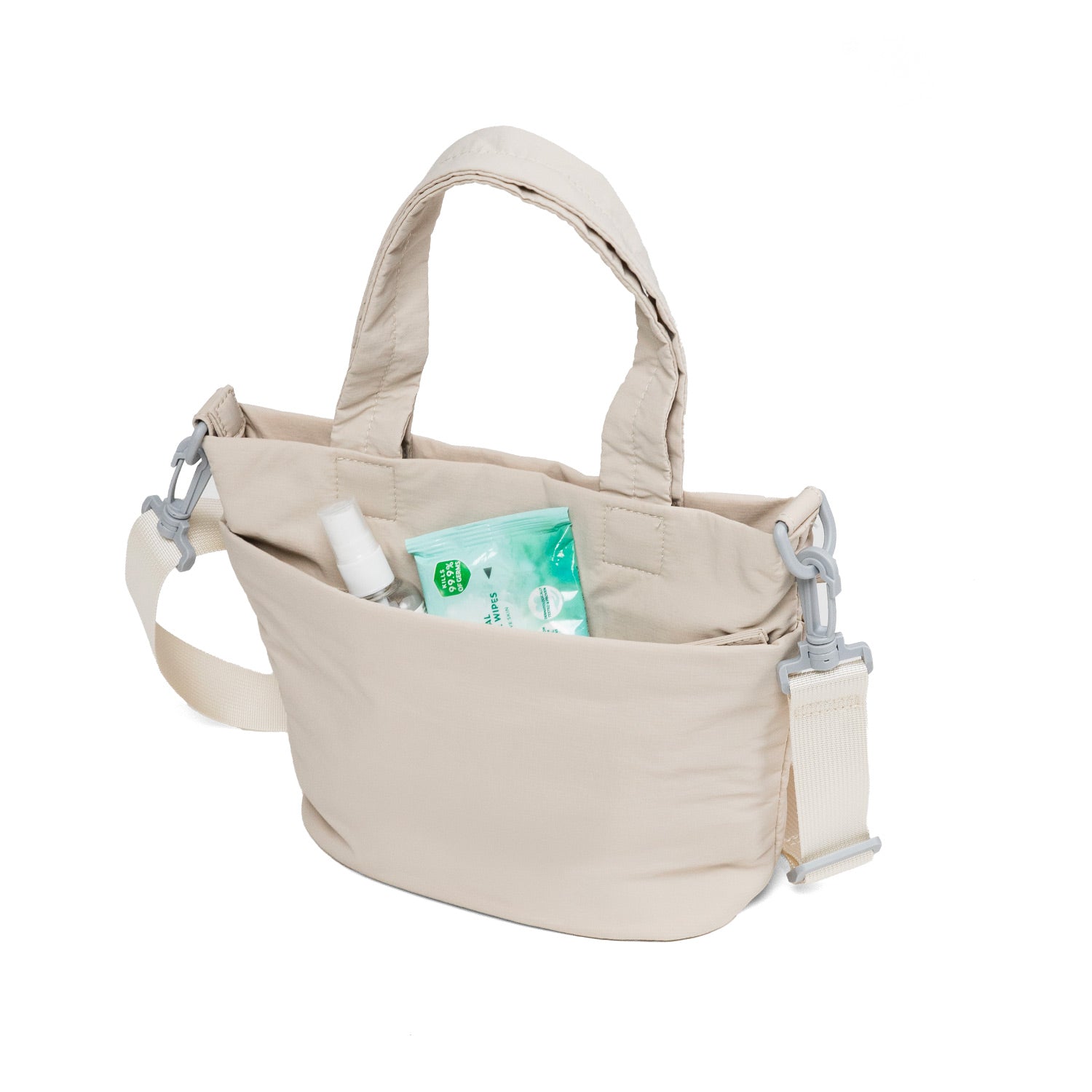 Crossing Jill Anti-Theft RFID Dual Carry Crossbody Bag - Beige