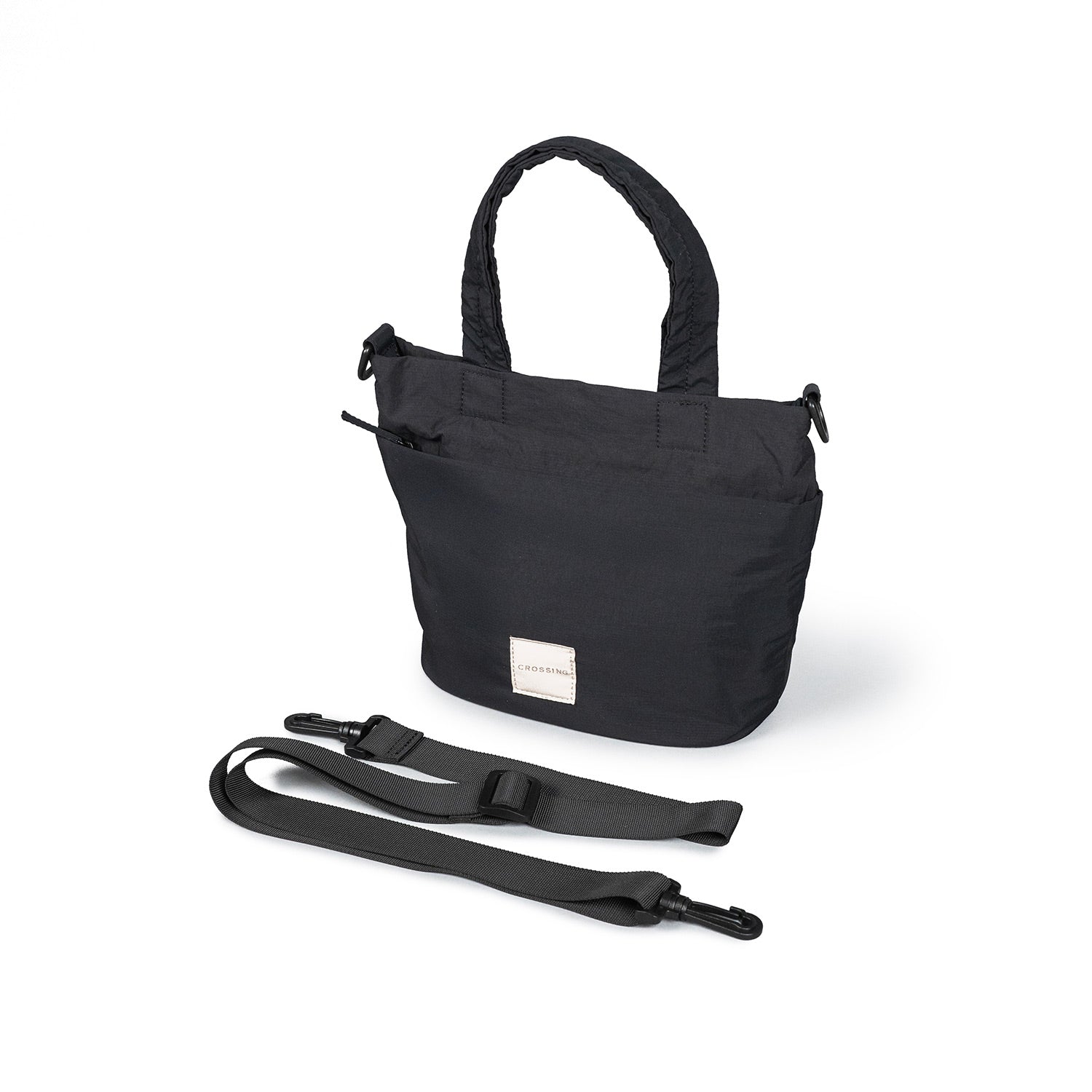 Crossing Jill Anti-Theft RFID Dual Carry Crossbody Bag - Black