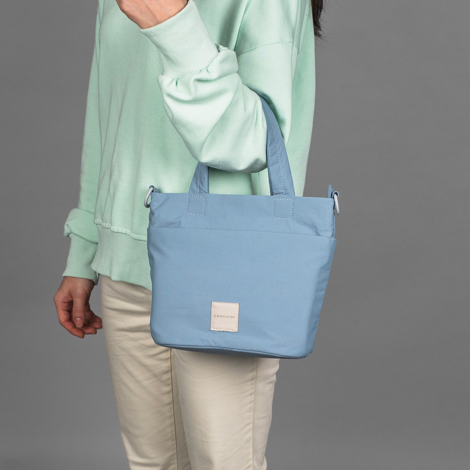 Crossing Jill Anti-Theft RFID Dual Carry Crossbody Bag - Blue