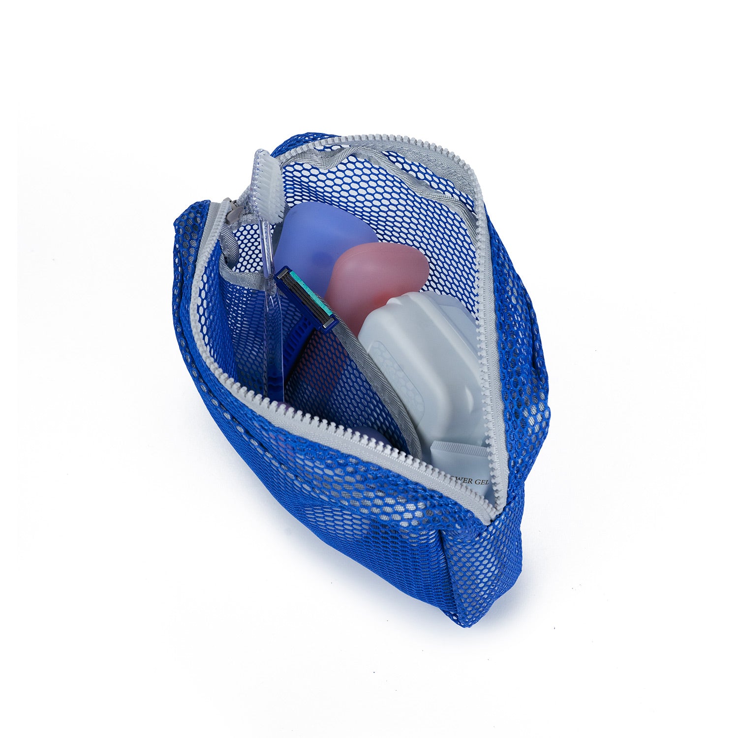 Crossing Jules Everywhere Mesh Pouch (Large) - Blue/Grey