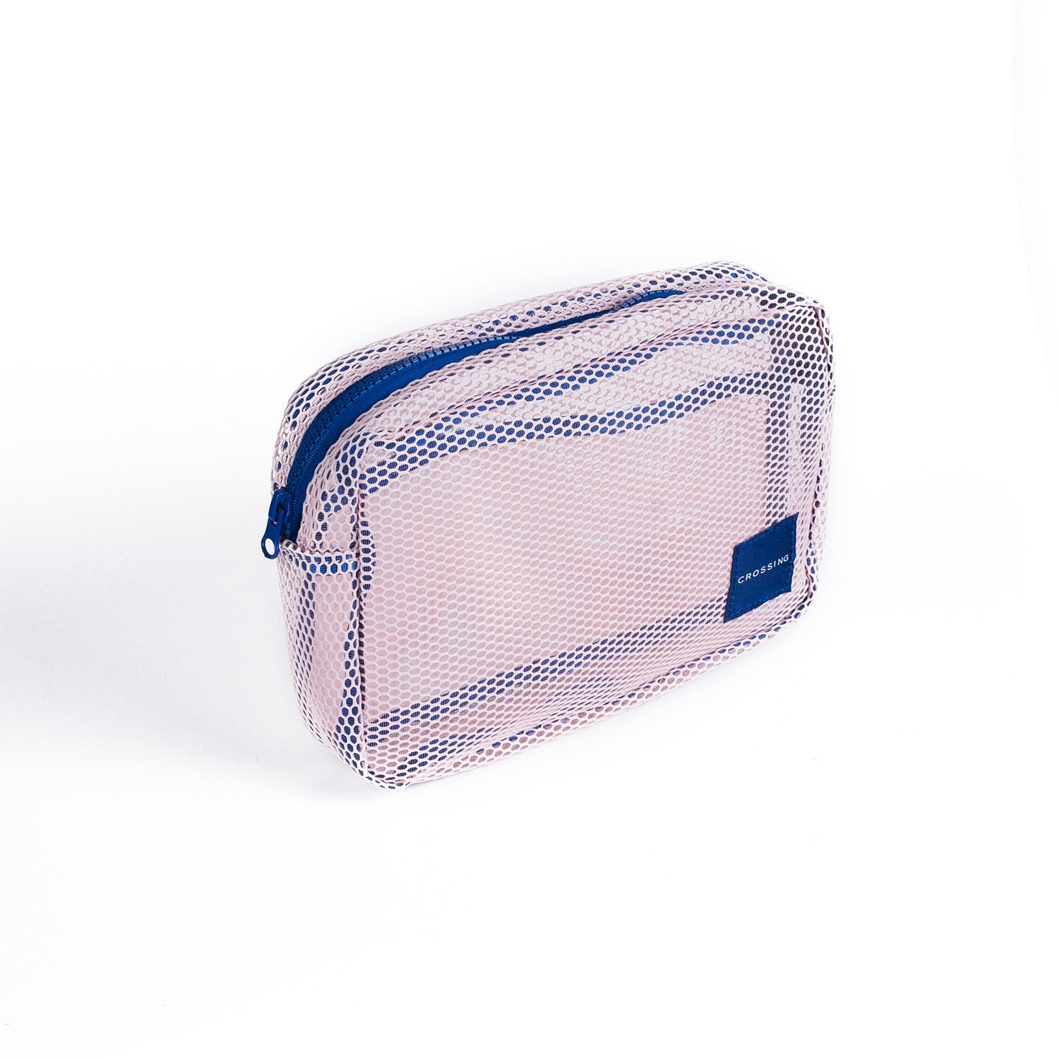 Crossing Jules Everywhere Mesh Pouch (Large) - Pink/Blue