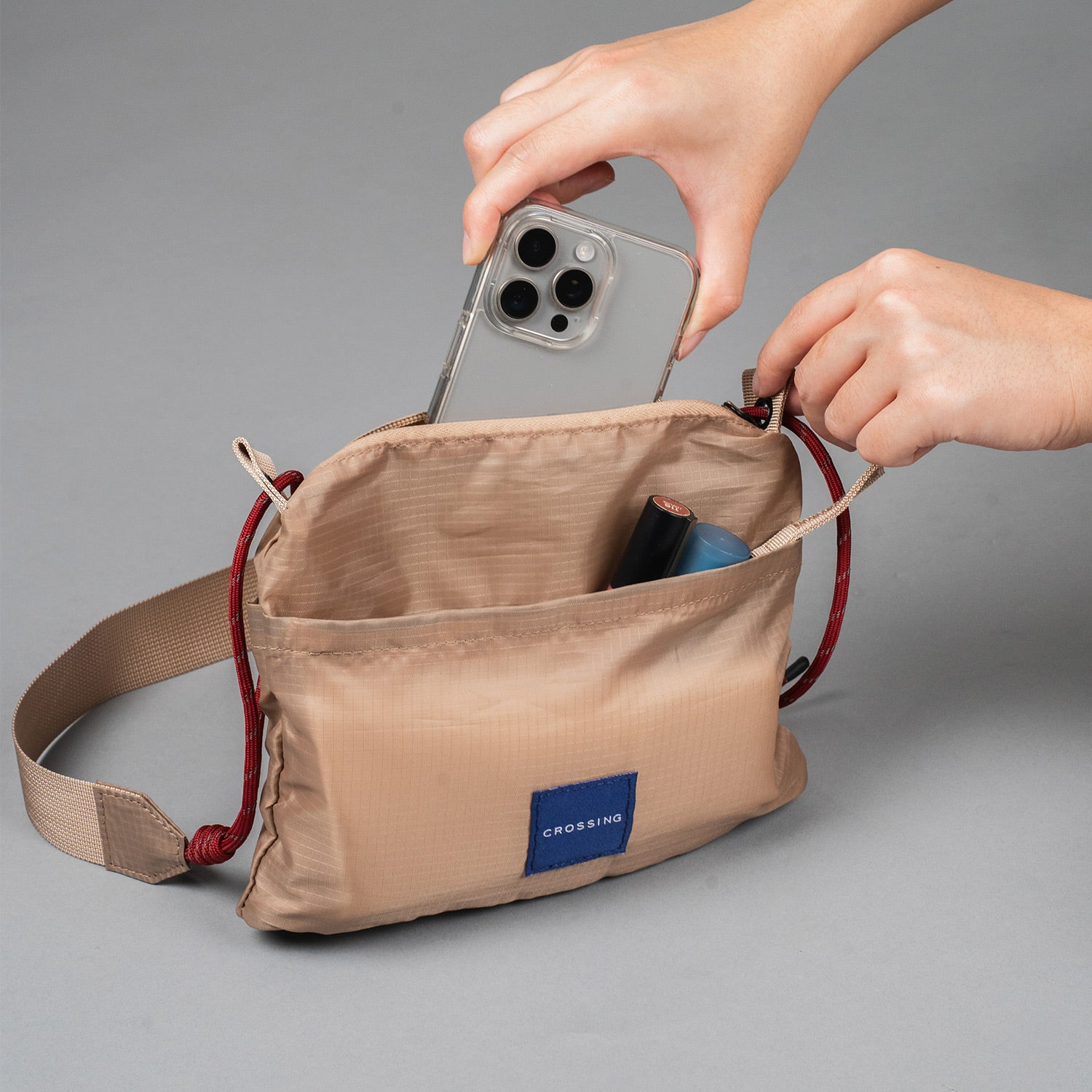 Crossing Kai Crossbody Bag - Sand