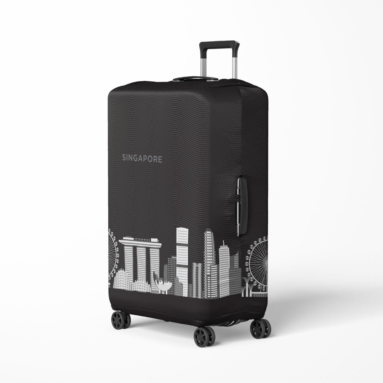 Crossing Luggage Cover M (23”-26”) - Skylines Singapore