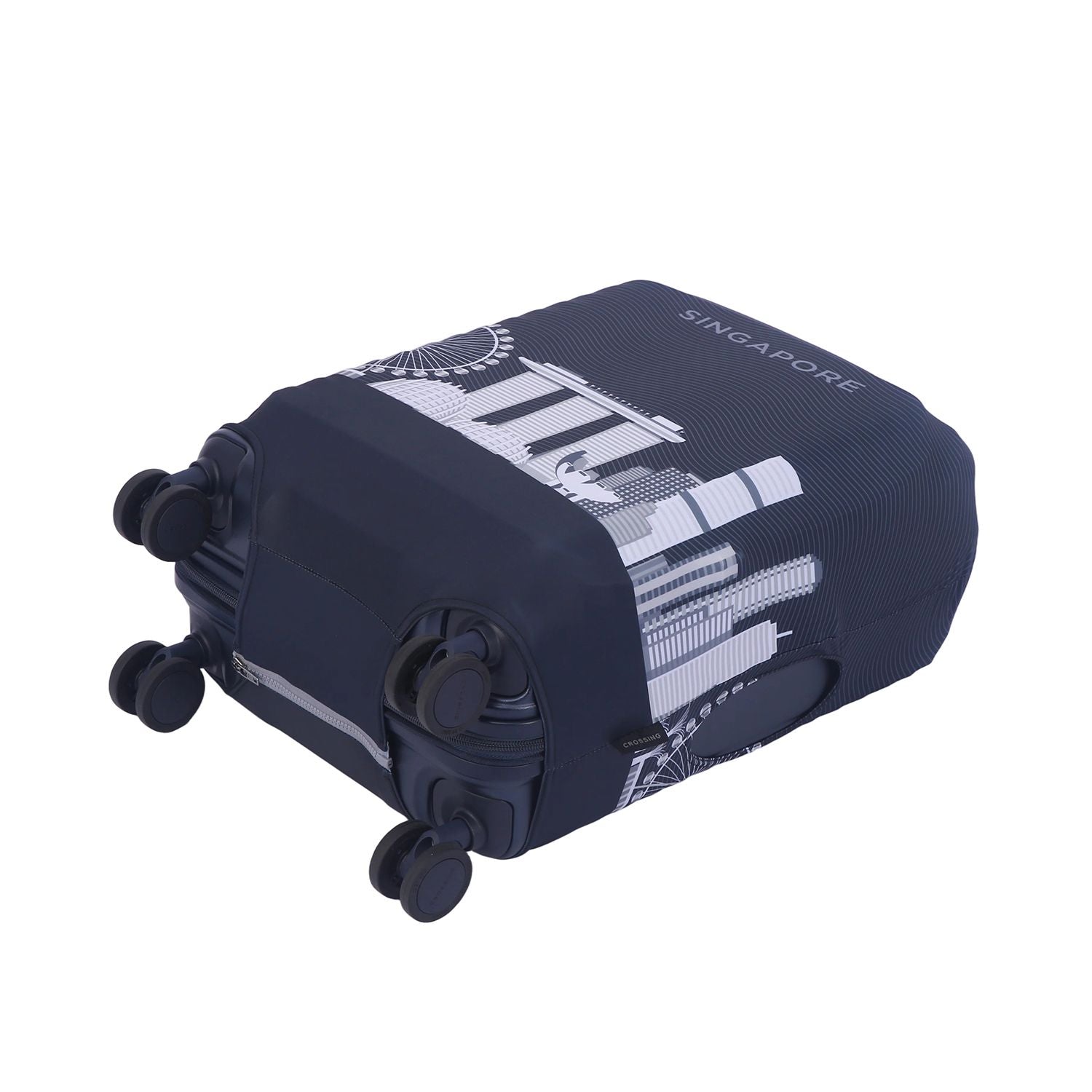 Crossing Luggage Cover V2 S - Skylines Singapore