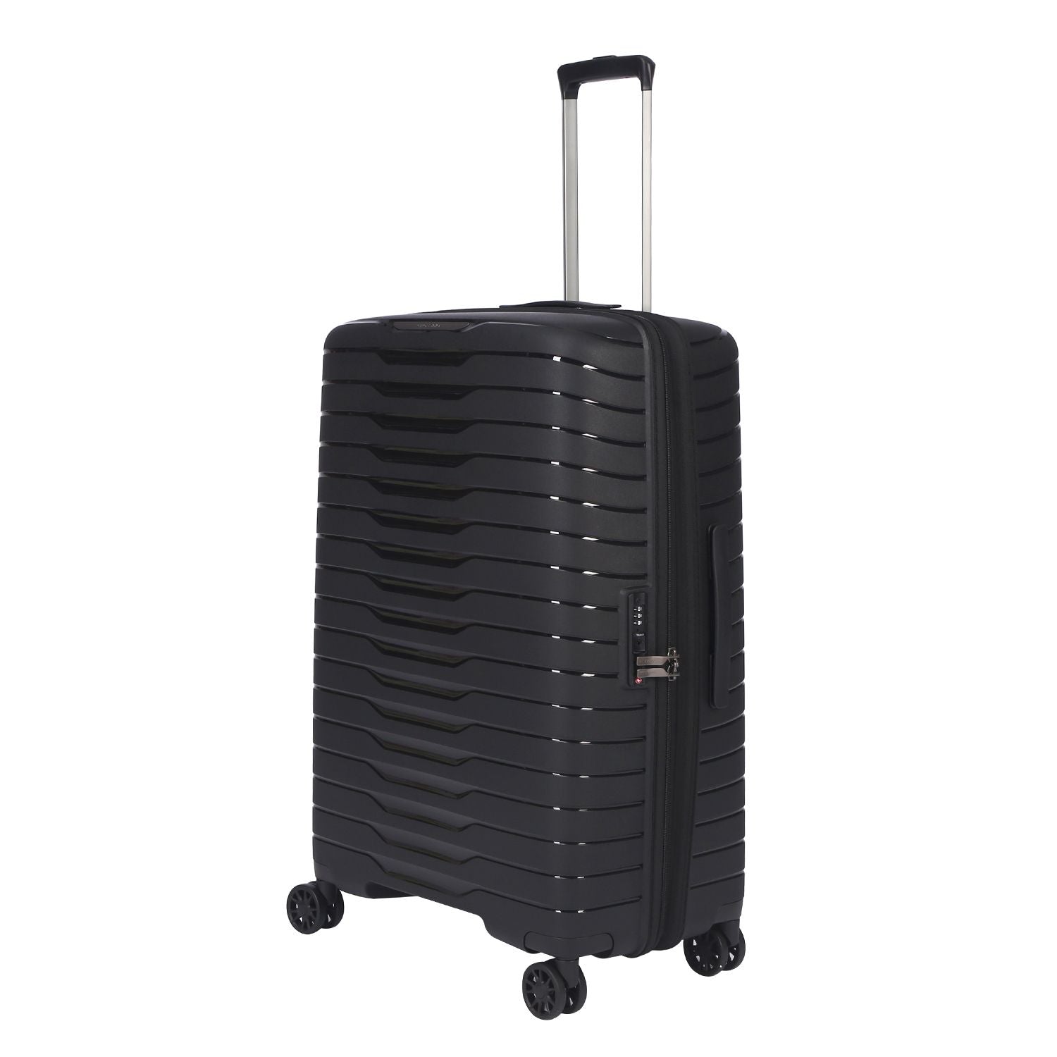Crossing LYTE Polypropylene Large Expandable Luggage - Black