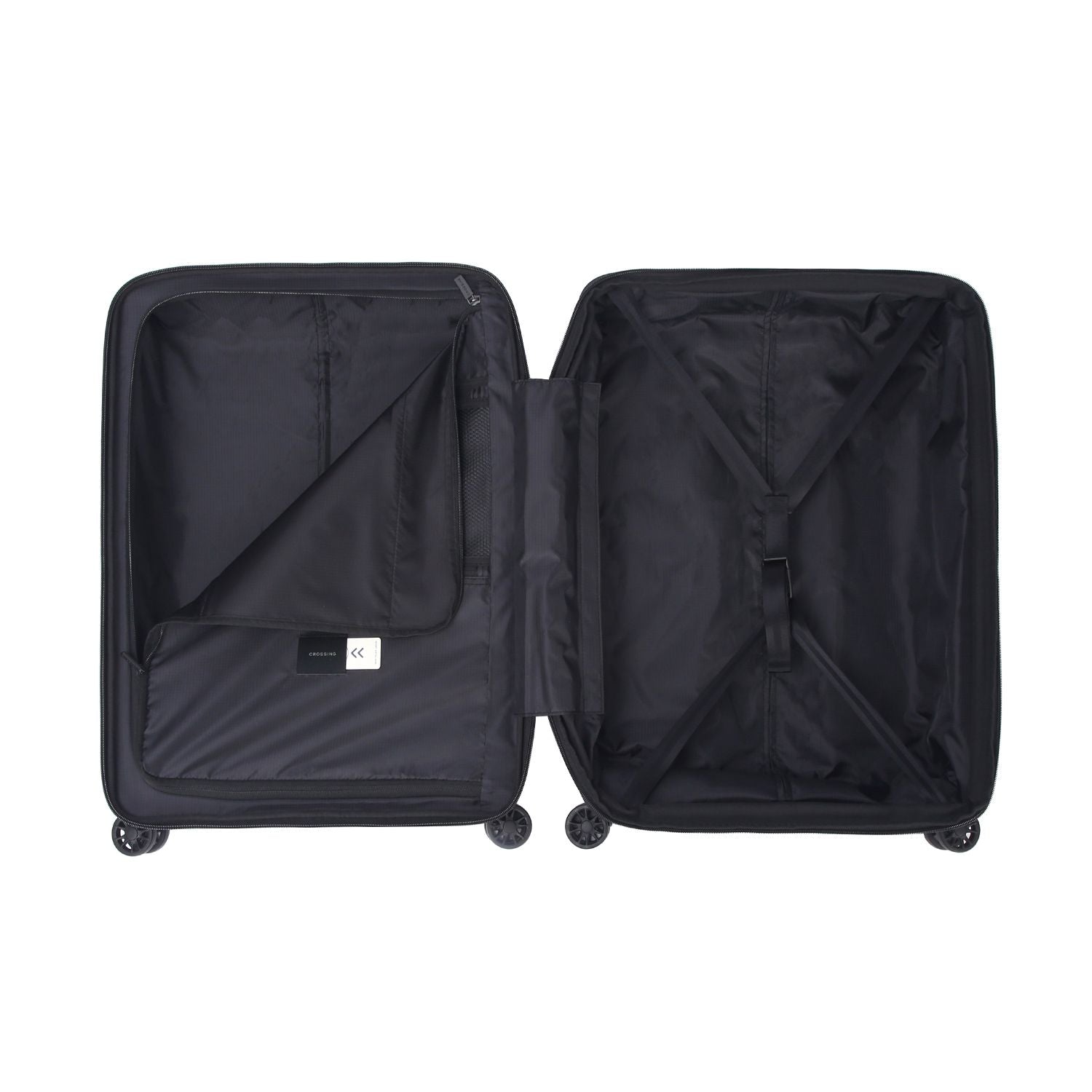 Crossing LYTE Polypropylene Medium Expandable Luggage - Black