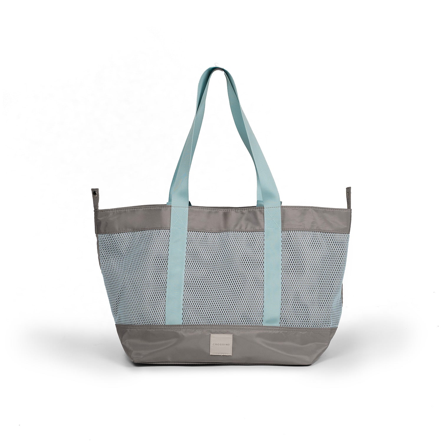 Crossing Meg Dual Carry Mesh Tote Bag - Grey/Light Blue