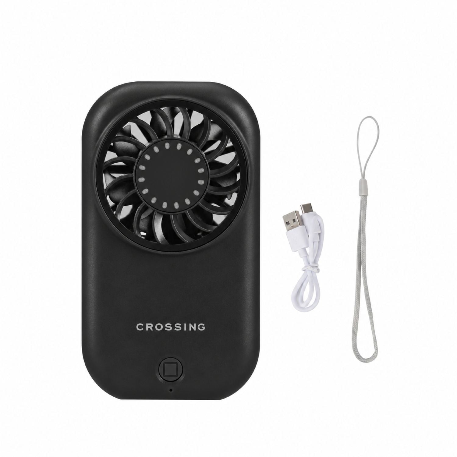 Crossing Mini Handheld Fan - Black