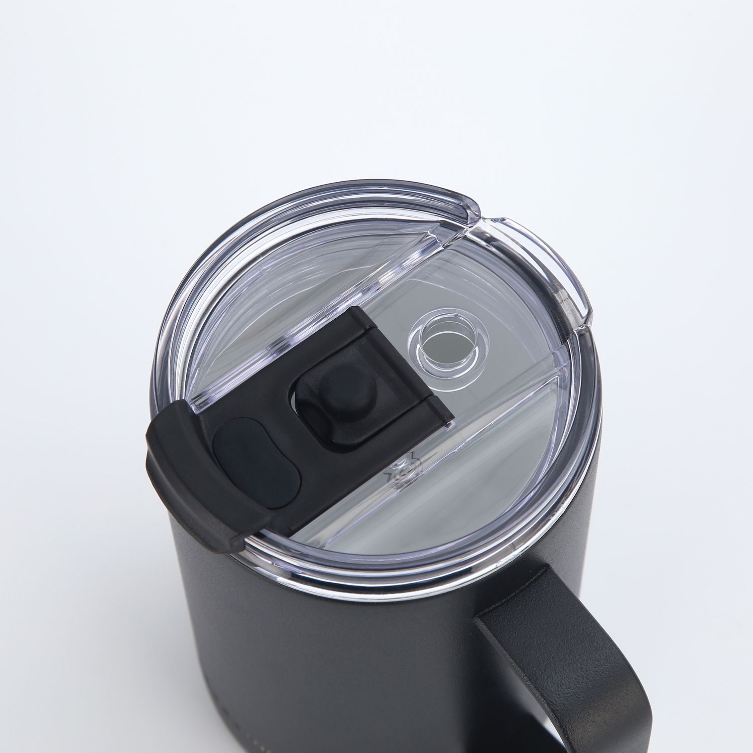 Crossing Neo Insulated S/S Leakproof Ceramic Mug W Handle And Lid 400ml - Black