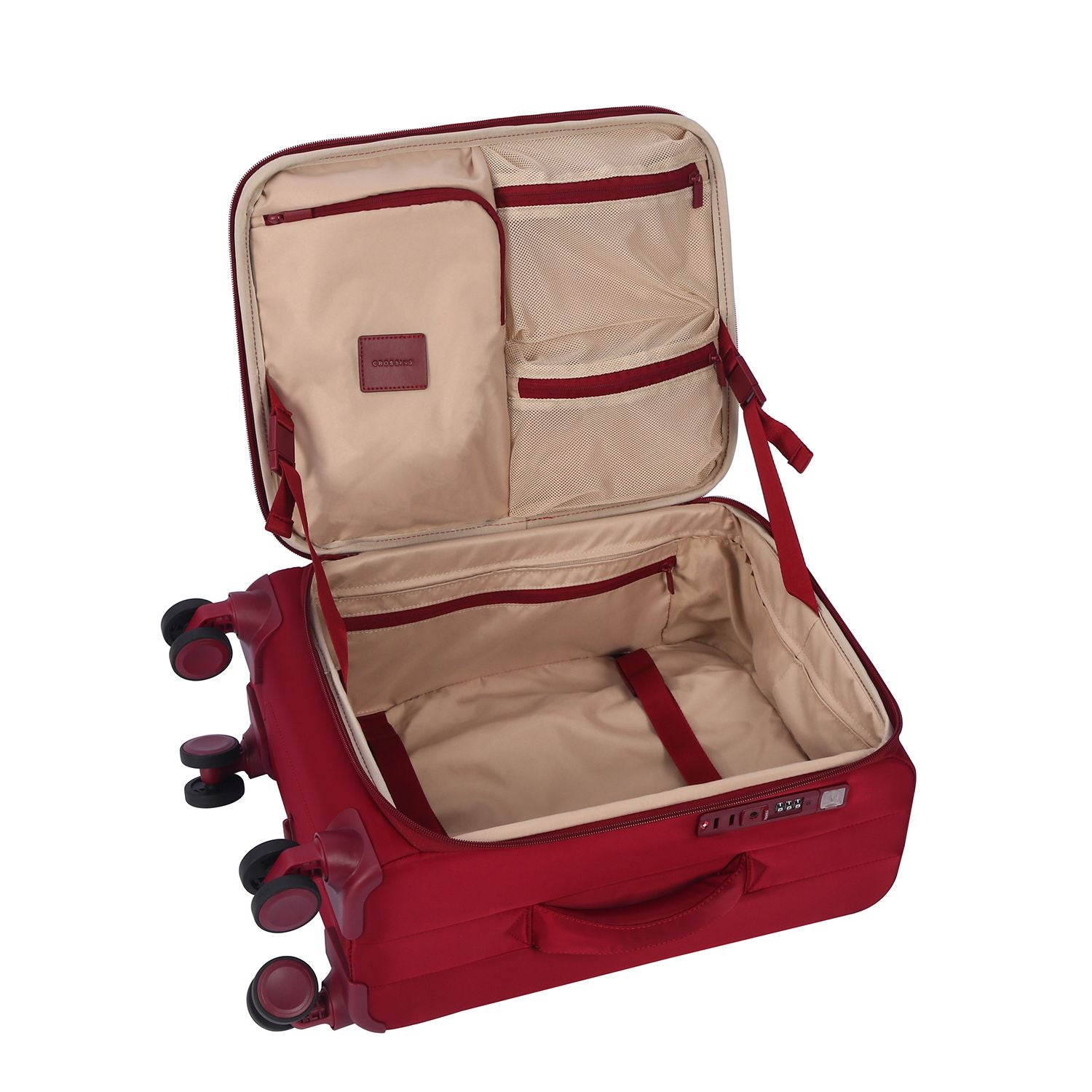 Crossing NOVA Nylon Soft Case Carry On Luggage T20 - Burgundy