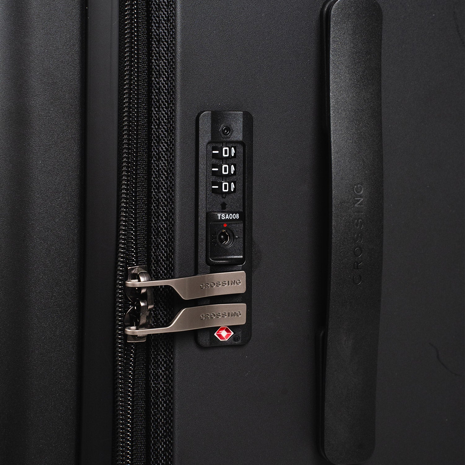 Crossing Ori Collapsible Polycarbonate Medium 26" Luggage - Black