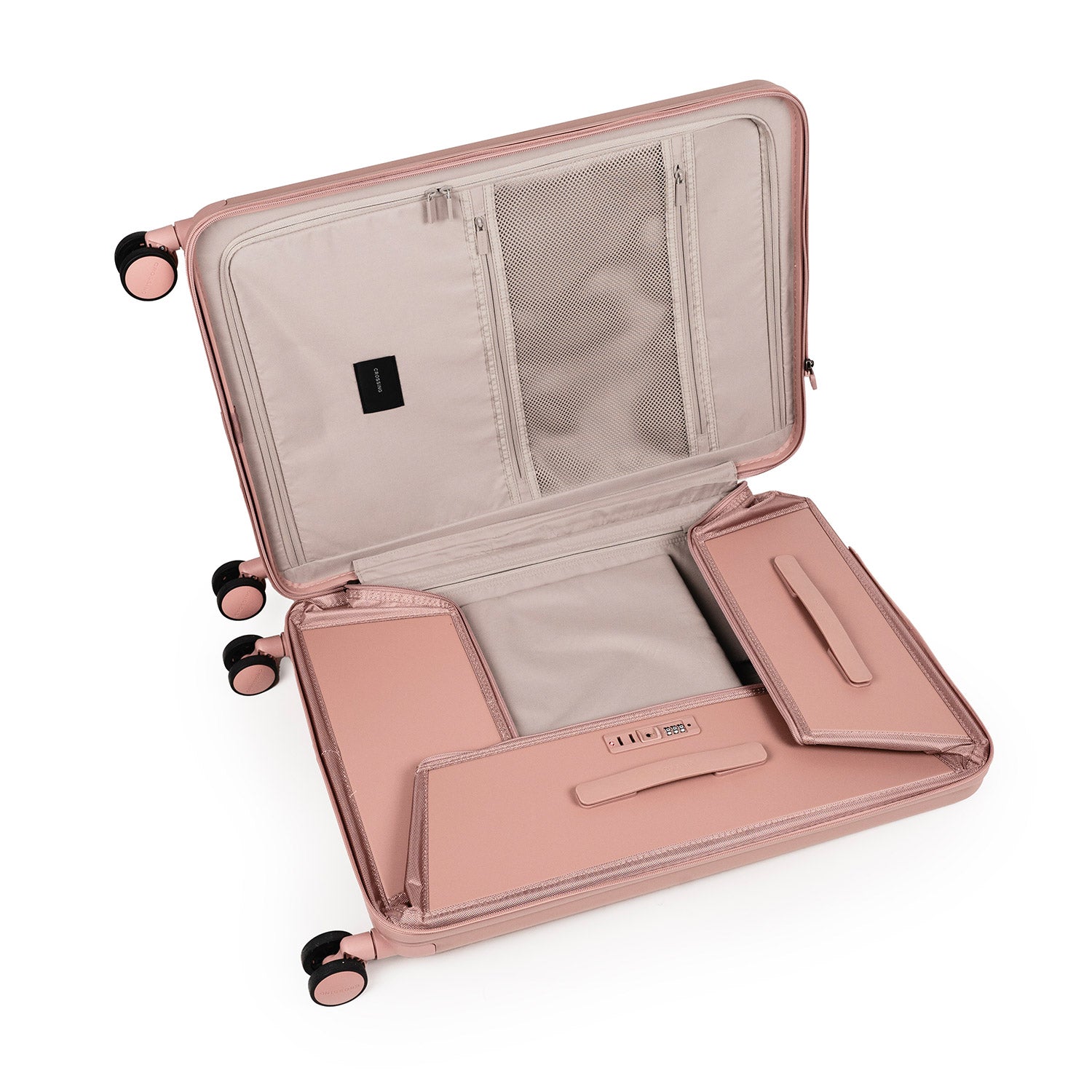 Crossing Ori Collapsible Polycarbonate Medium 26" Luggage - Rose Quartz