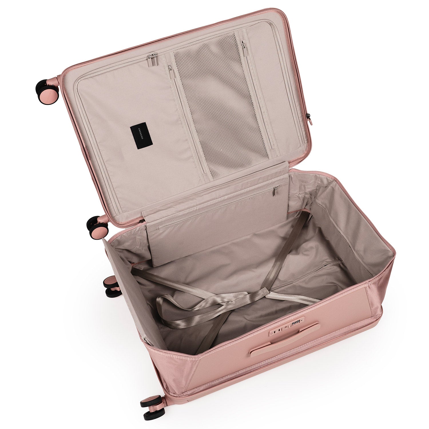 Crossing Ori Collapsible Polycarbonate Medium 26" Luggage - Rose Quartz