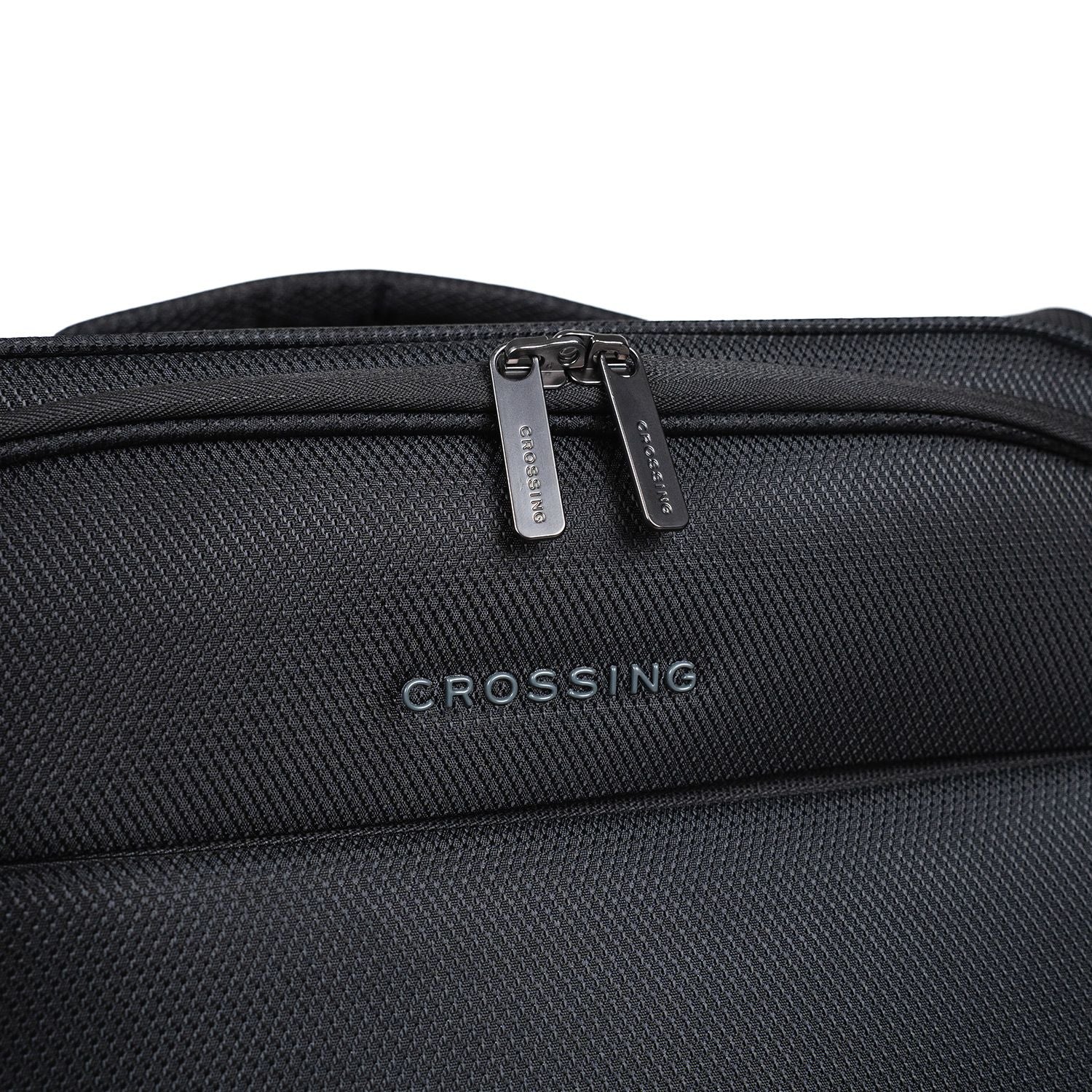Crossing RECO Recycled Lightweight Soft Case Carry On Luggage T22 - Black
