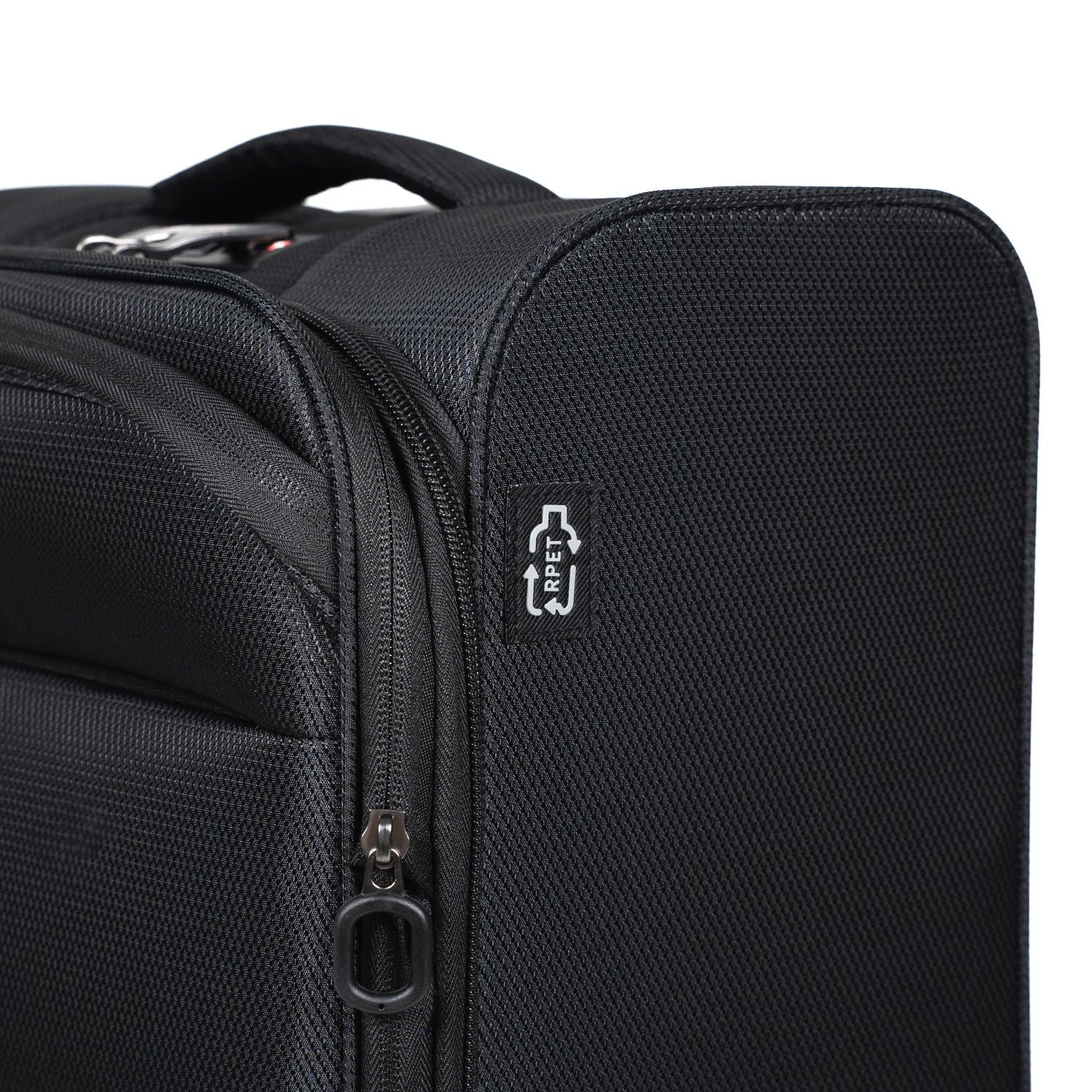 Crossing RECO Recycled Lightweight Soft Case Carry On Luggage T22 - Black