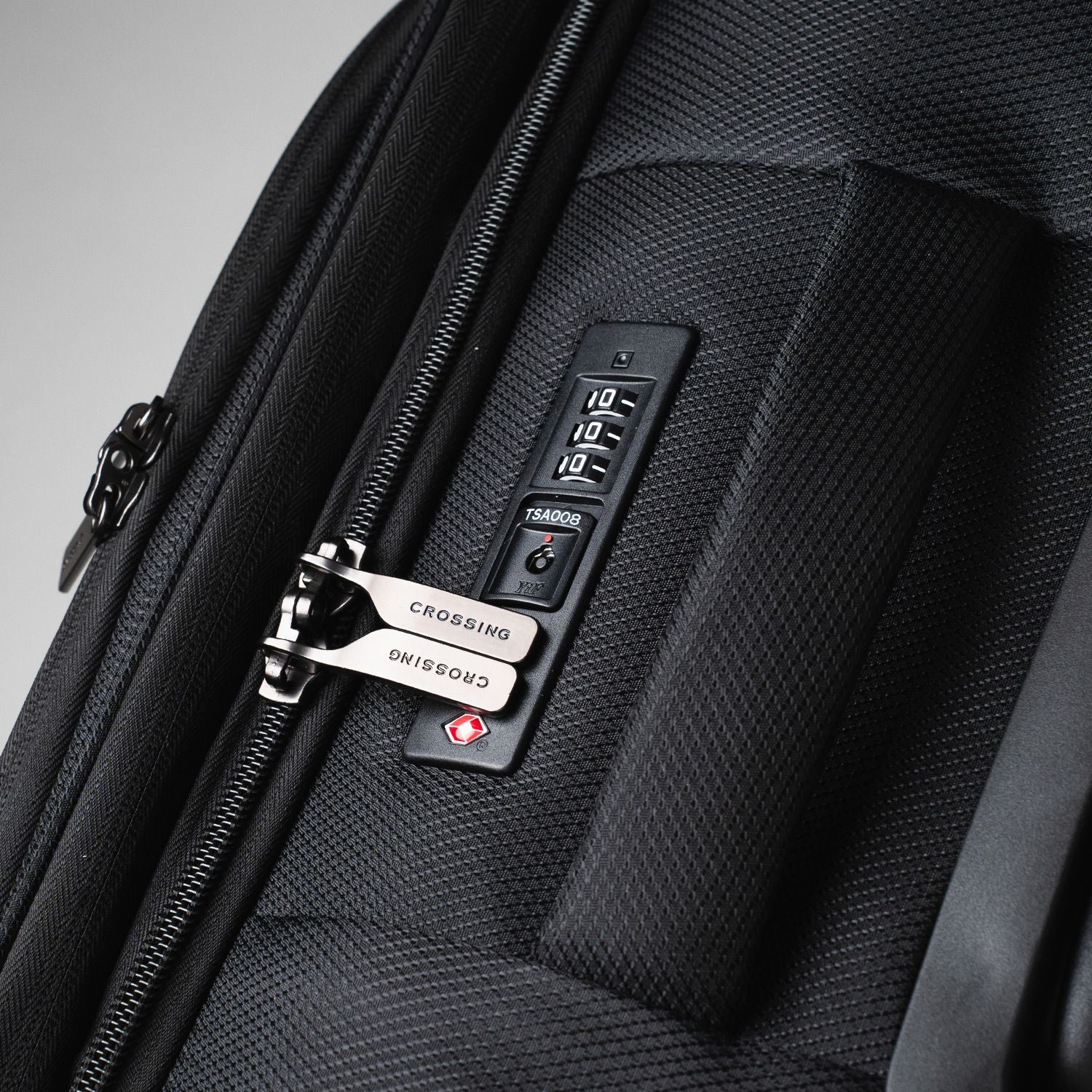 Crossing RECO Recycled Lightweight Soft Case Carry On Luggage T22 - Black