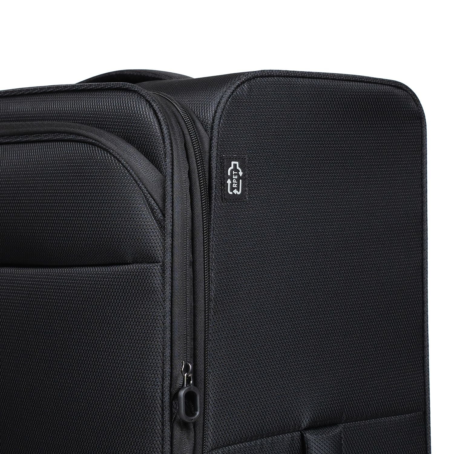 Crossing RECO Recycled Lightweight Soft Case Large Luggage T30 - Black