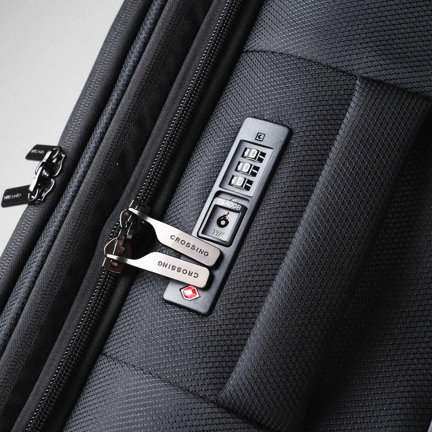 Crossing RECO Recycled Lightweight Soft Case Medium Luggage T26 - Black