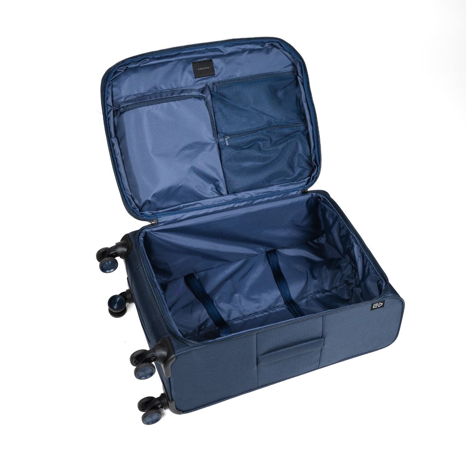 Crossing RECO Recycled Lightweight Soft Case Medium Luggage T26 - Dark Blue