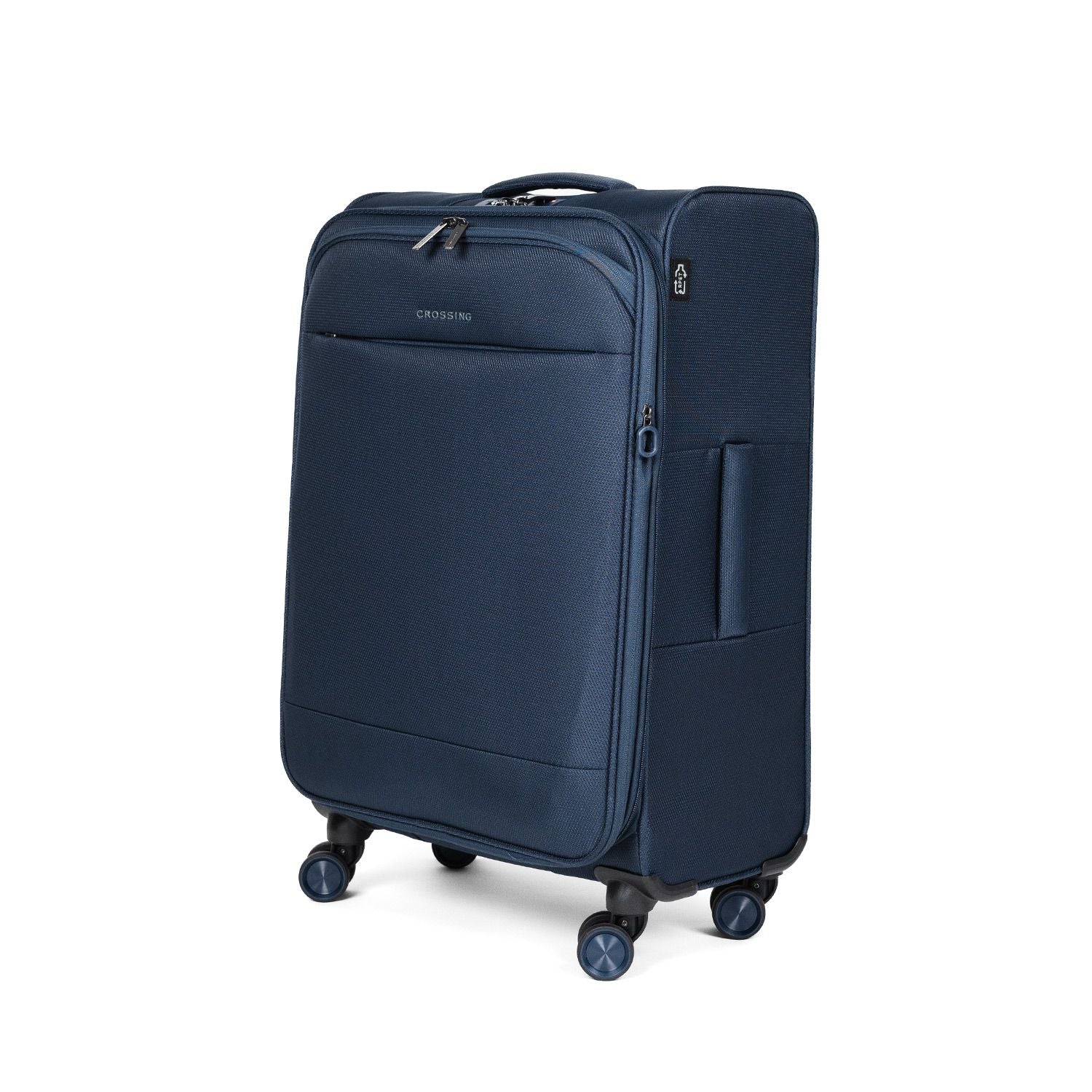 Crossing RECO Recycled Lightweight Soft Case Medium Luggage T26 - Dark Blue