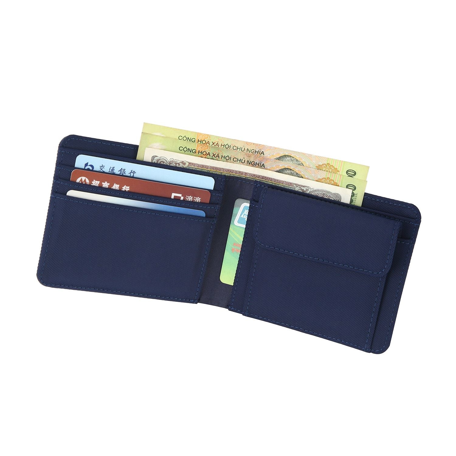 Crossing RFID Bifold Wallet with Coin Pocket V2 - Navy