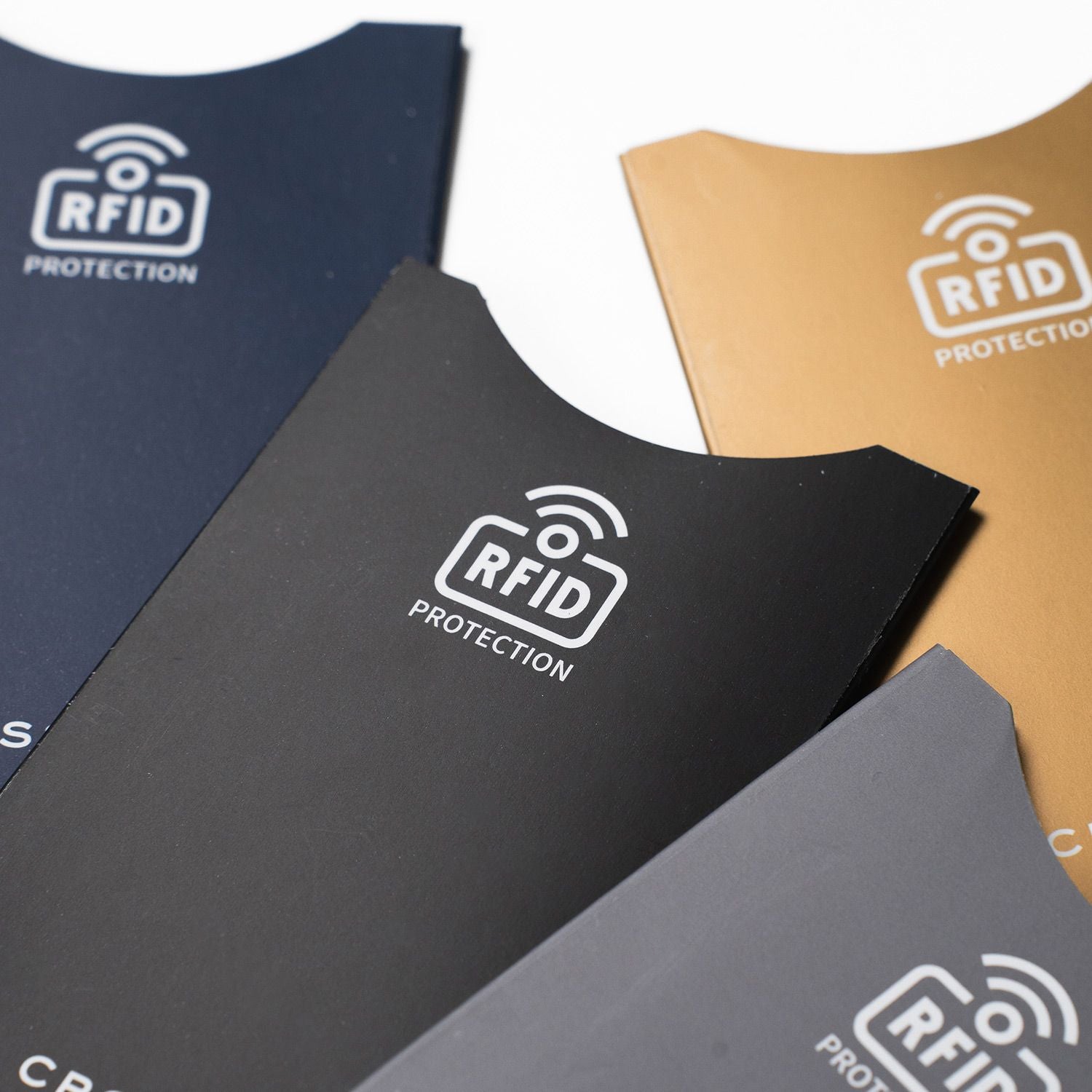 Crossing RFID Blocking Credit Card Sleeves Set Of 4 - Assorted