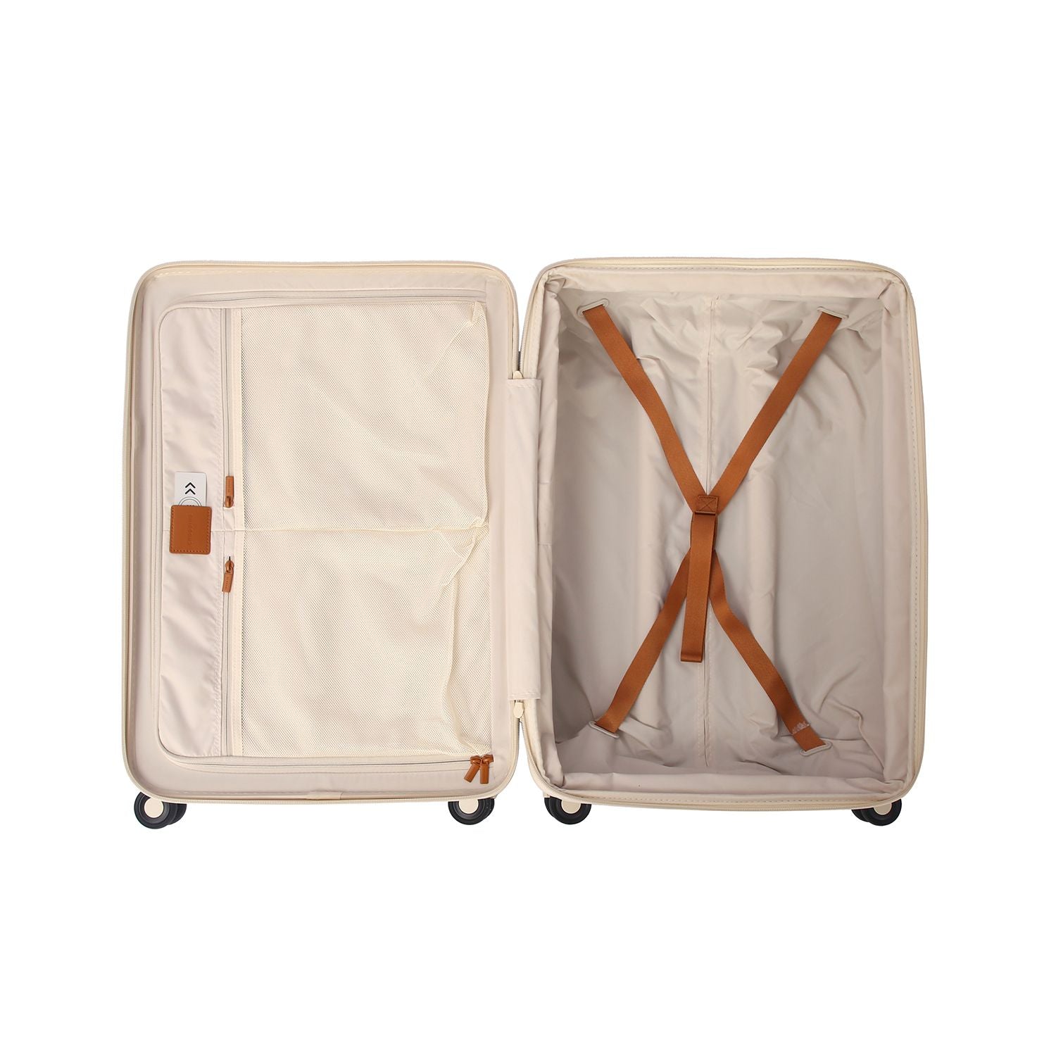 Crossing RIVE Polycarbonate Hard Case Medium Luggage - Cream