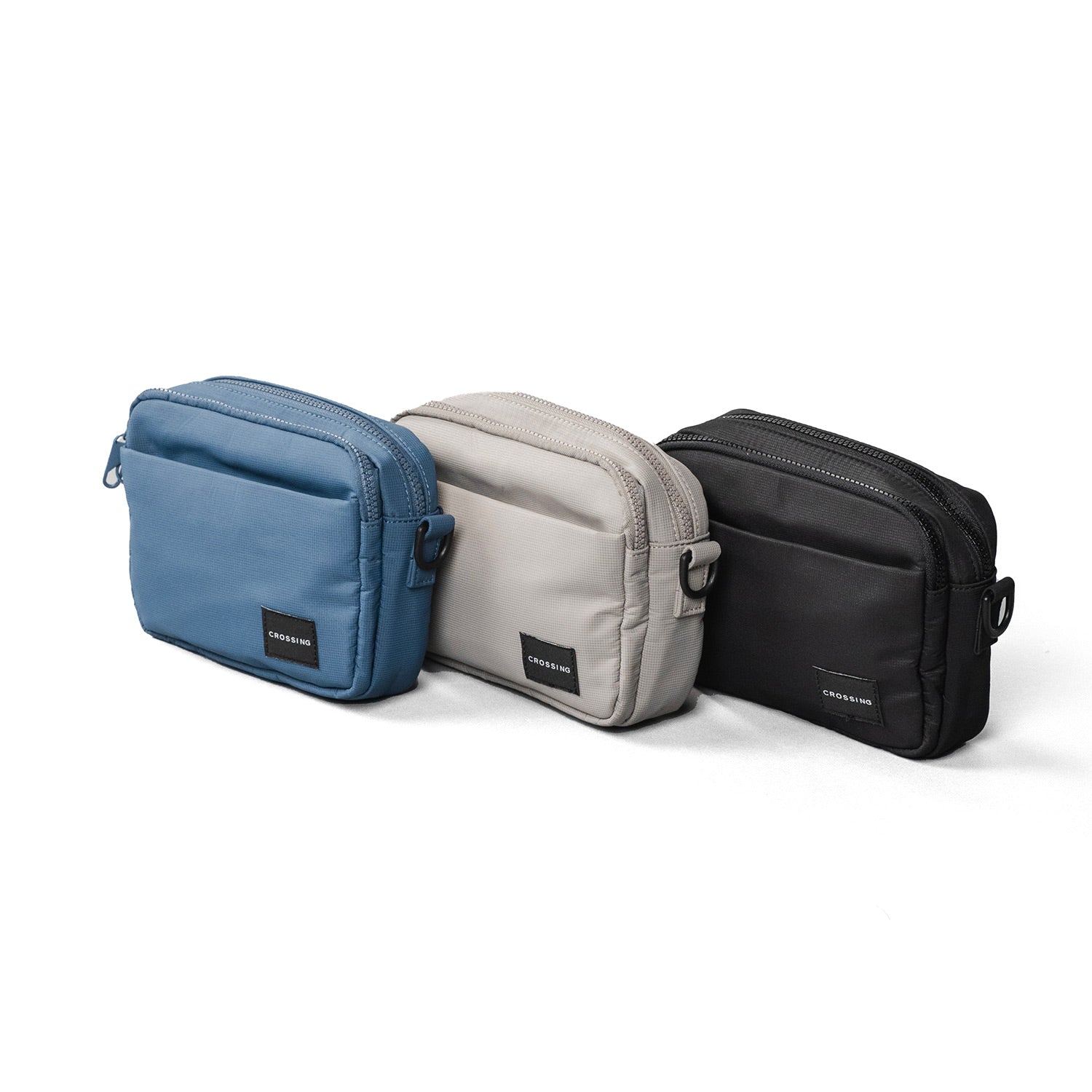 Crossing Sam Anti-Theft RFID Crossbody Bag - Black