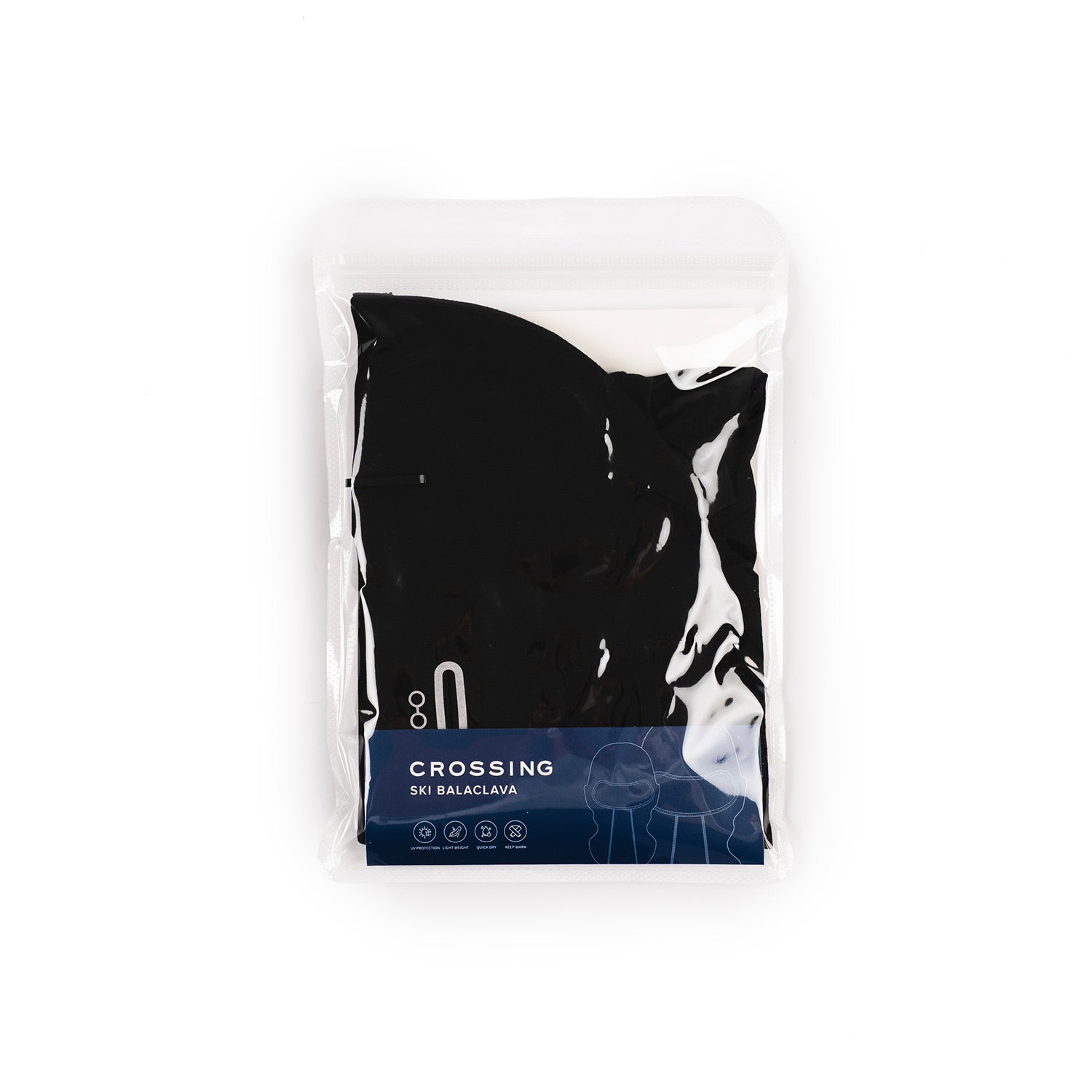 Crossing Ski Balaclava (Face Mask) UPF 50+ Sun Protection - Black