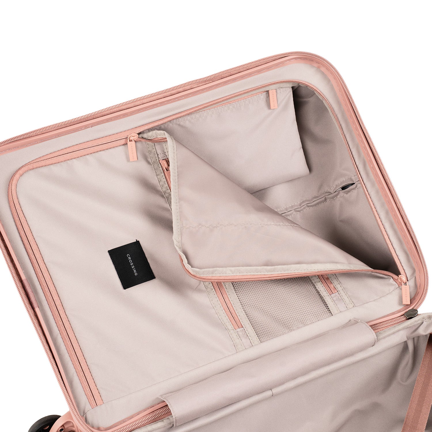Crossing Stel Polycarbonate Carry On 20" Luggage - Clay