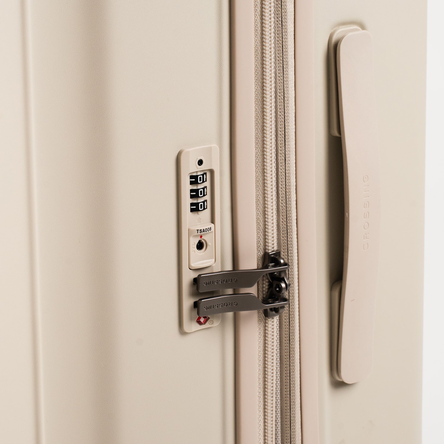 Crossing Stel Polycarbonate Large 30" Luggage - Sandwhite