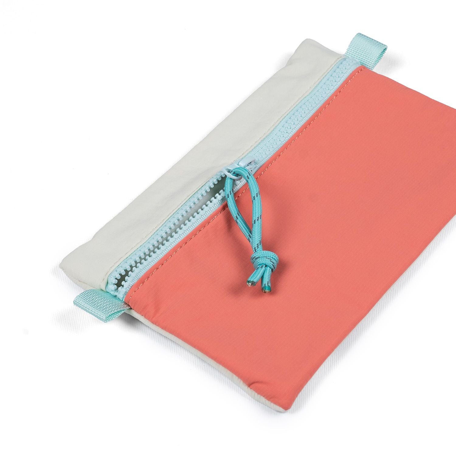 Crossing Tessa Colour Block Pouch Large - Coral/White Beige