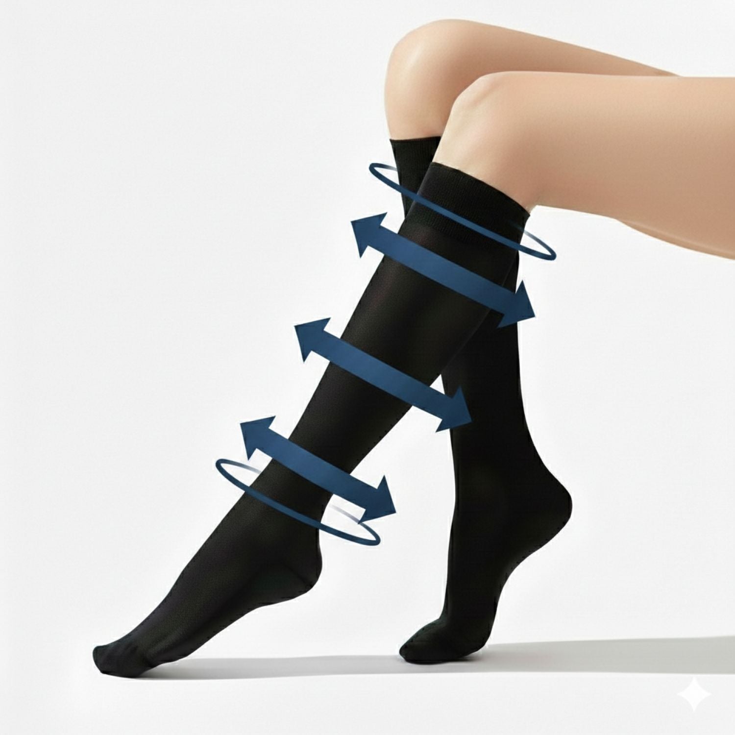 Crossing Travel & Flight Compression Socks M - Black
