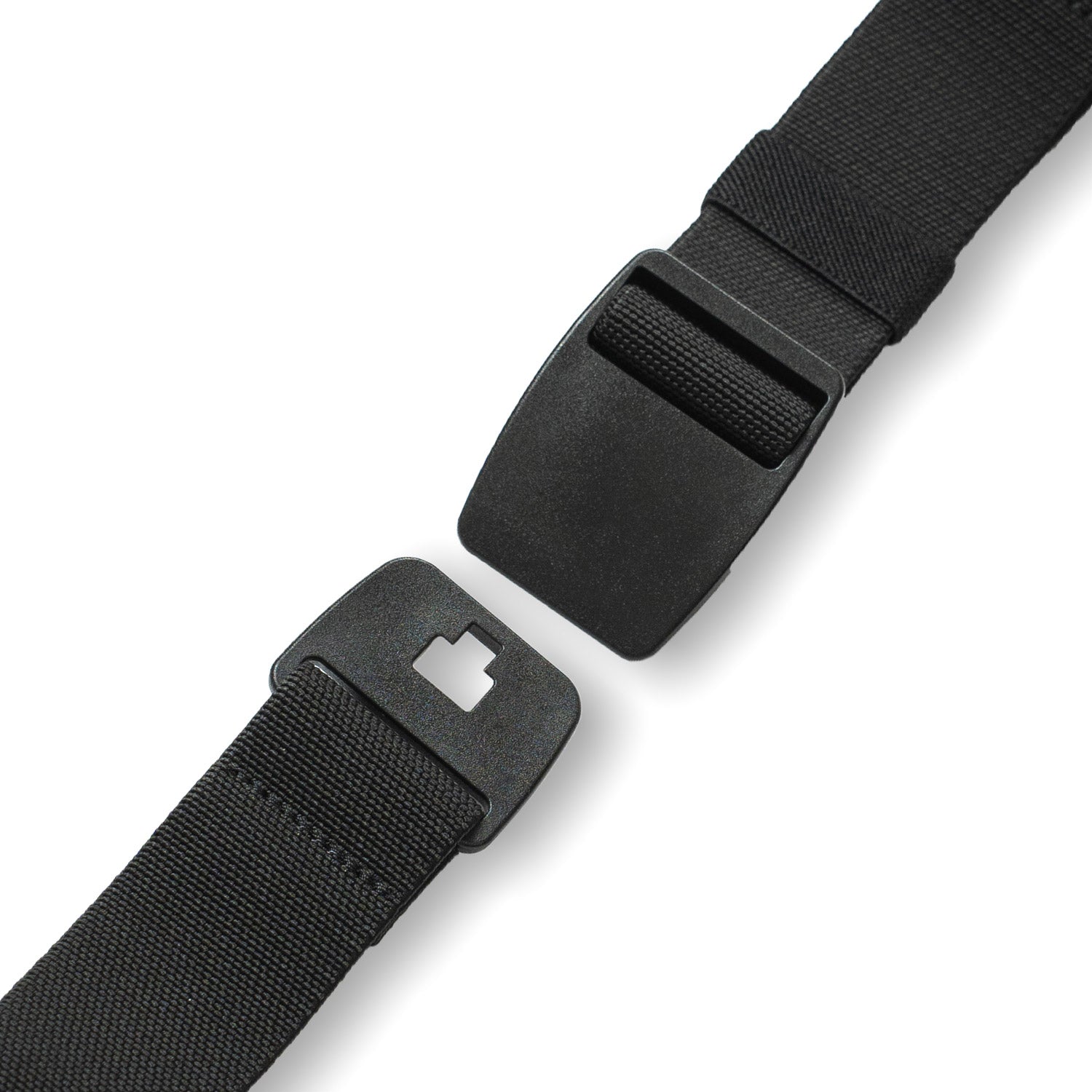 Crossing Travel Adventure Belt With Side Release Buckle (Medium) - Black