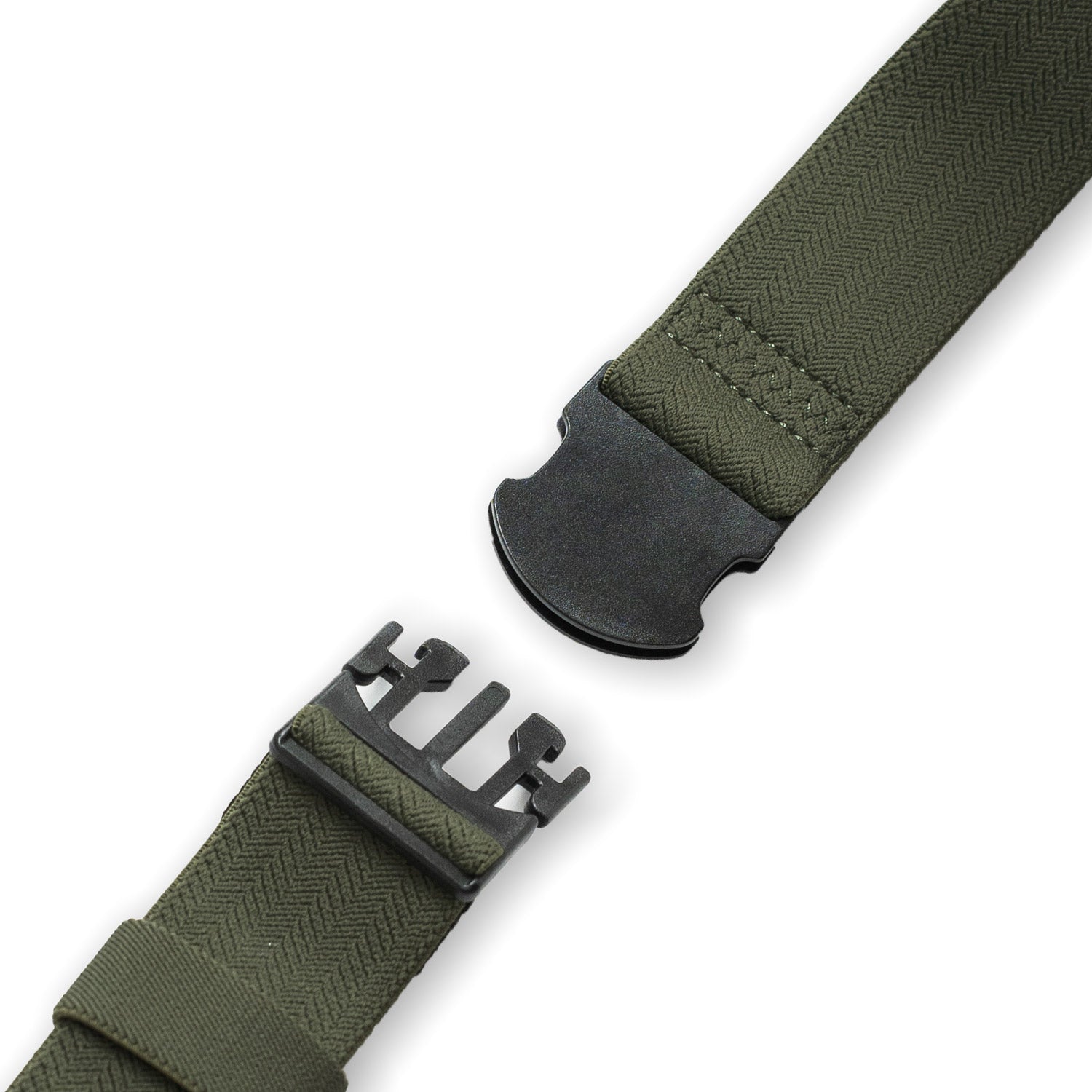 Crossing Travel Belt With Loop Buckle (Medium) - Green