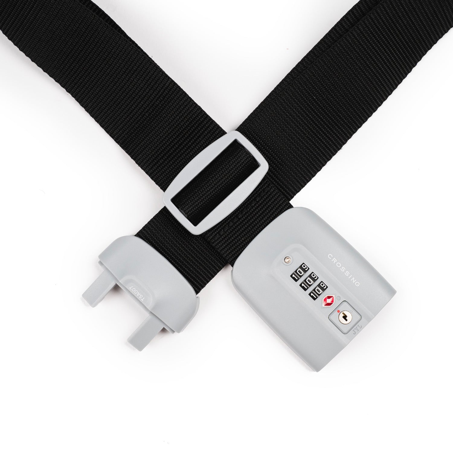 Crossing TSA 3-Dial Combination Lock Luggage Strap - Black