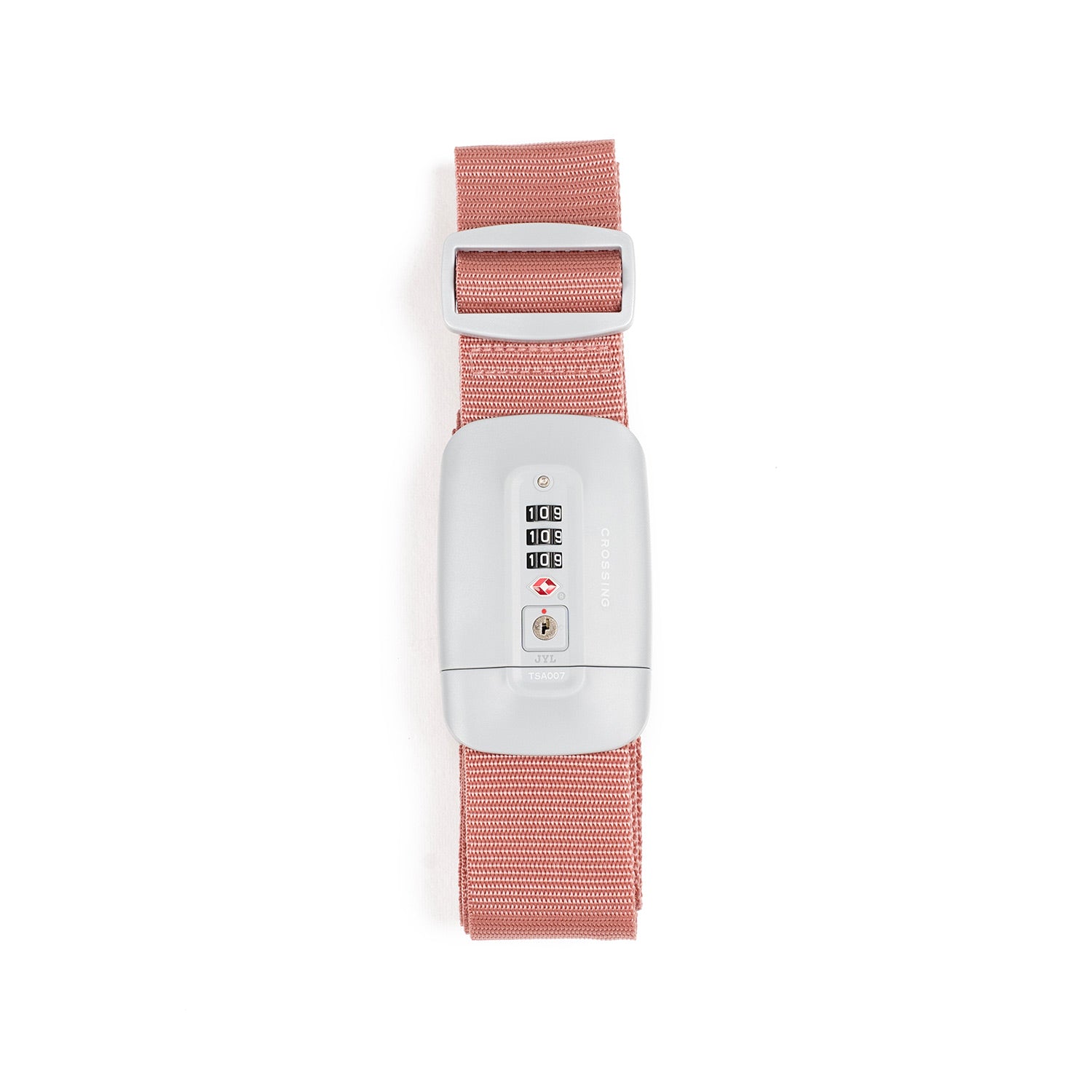 Crossing TSA 3-Dial Combination Lock Luggage Strap - Rose Quartz