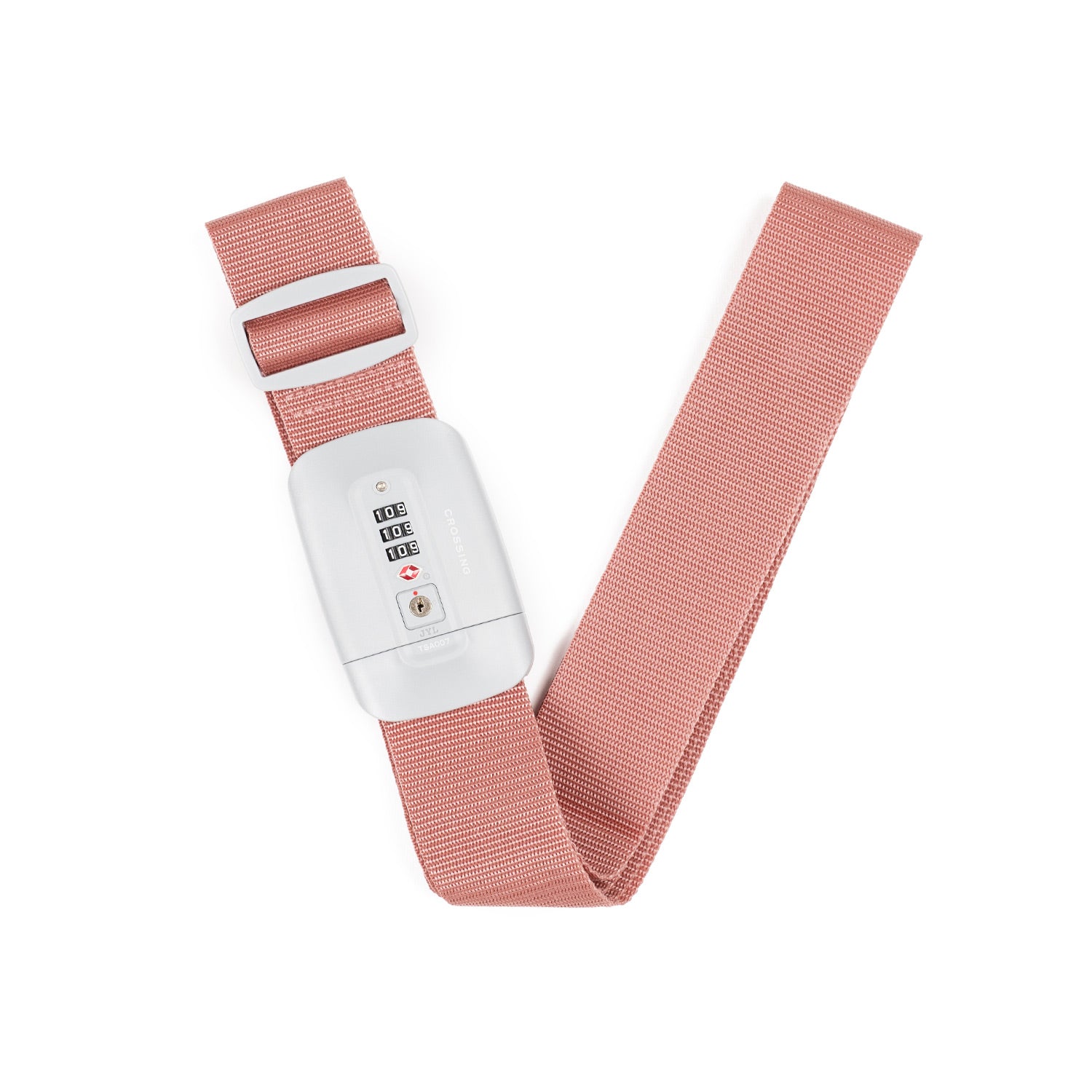 Crossing TSA 3-Dial Combination Lock Luggage Strap - Rose Quartz