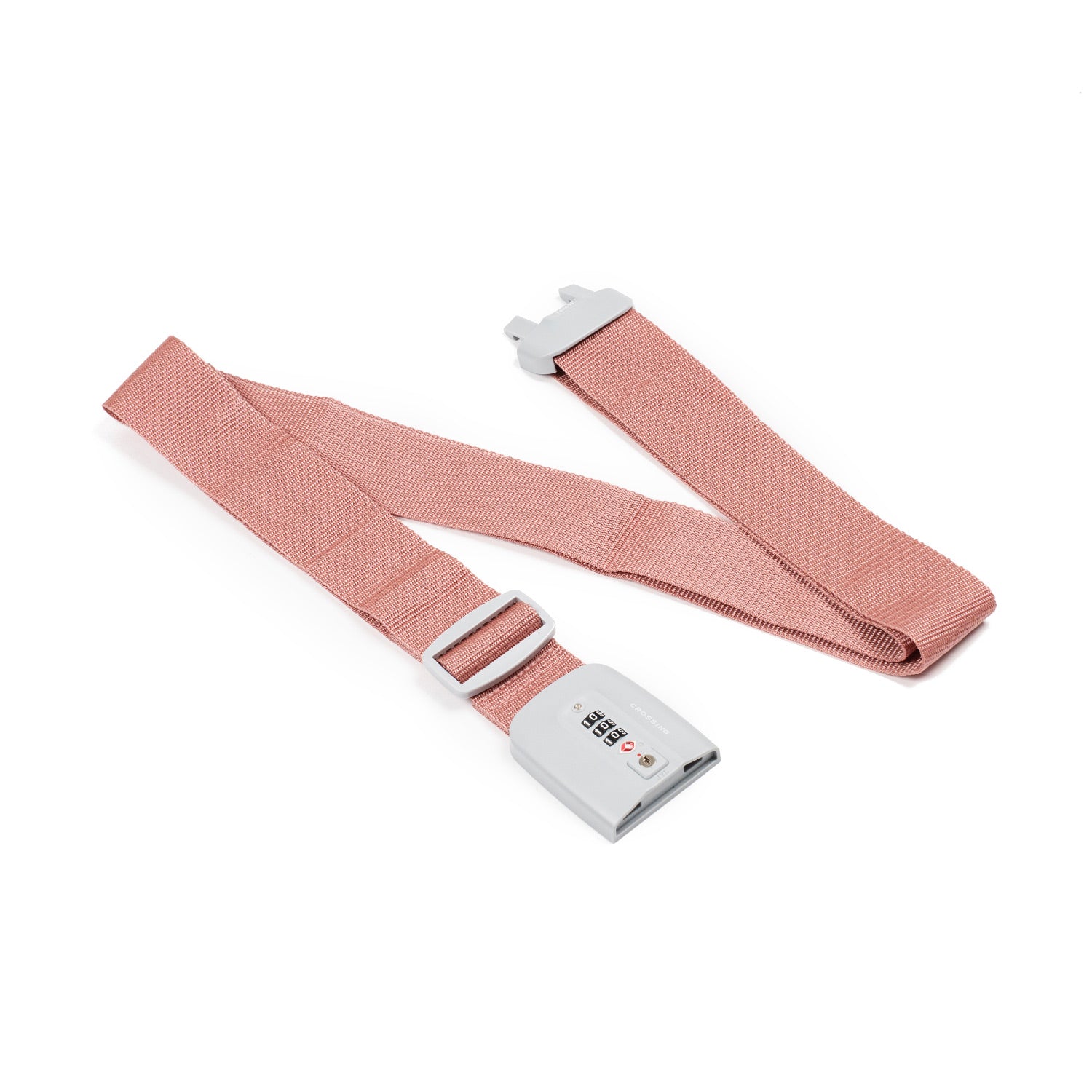 Crossing TSA 3-Dial Combination Lock Luggage Strap - Rose Quartz