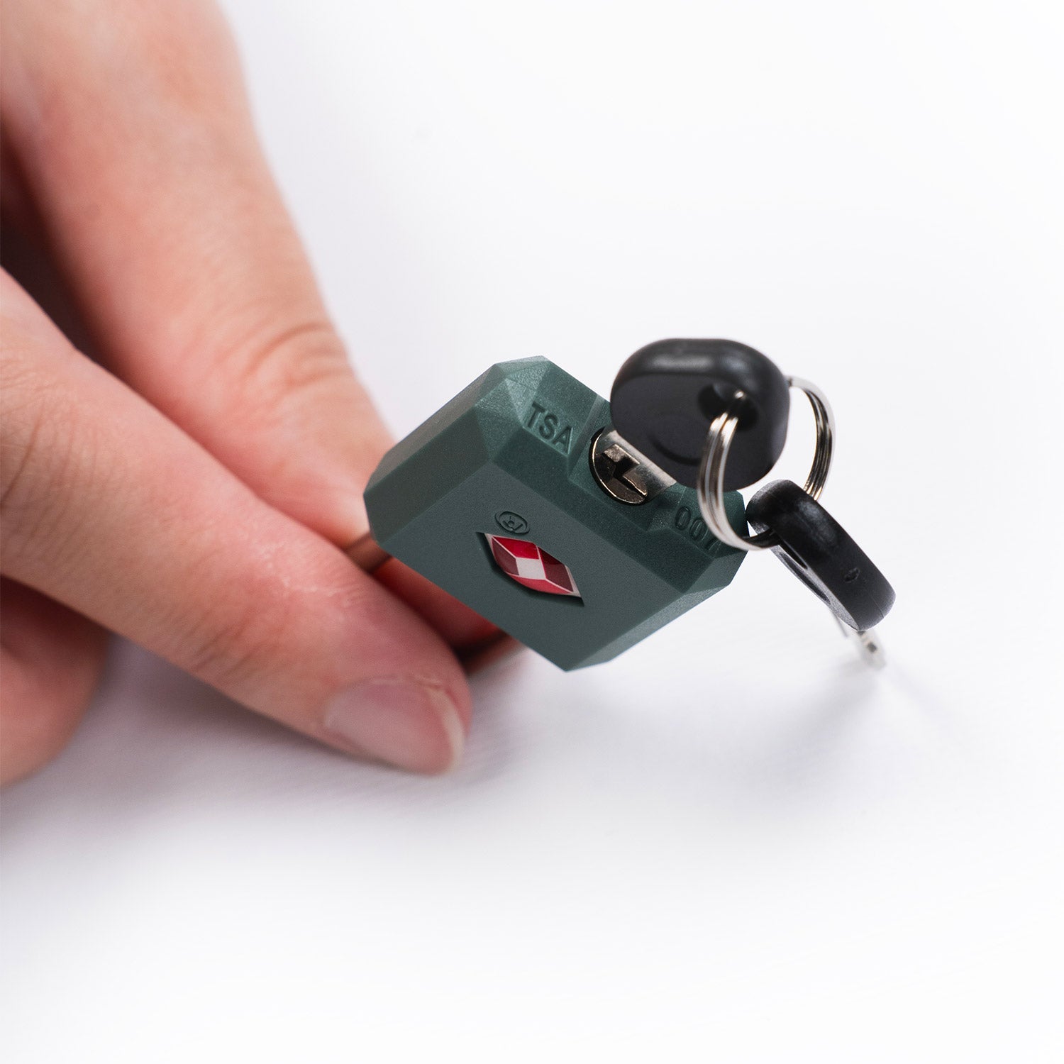 Crossing Ultra-Light TSA Travel Lock With Keys (Twin Pack) - Forest Green