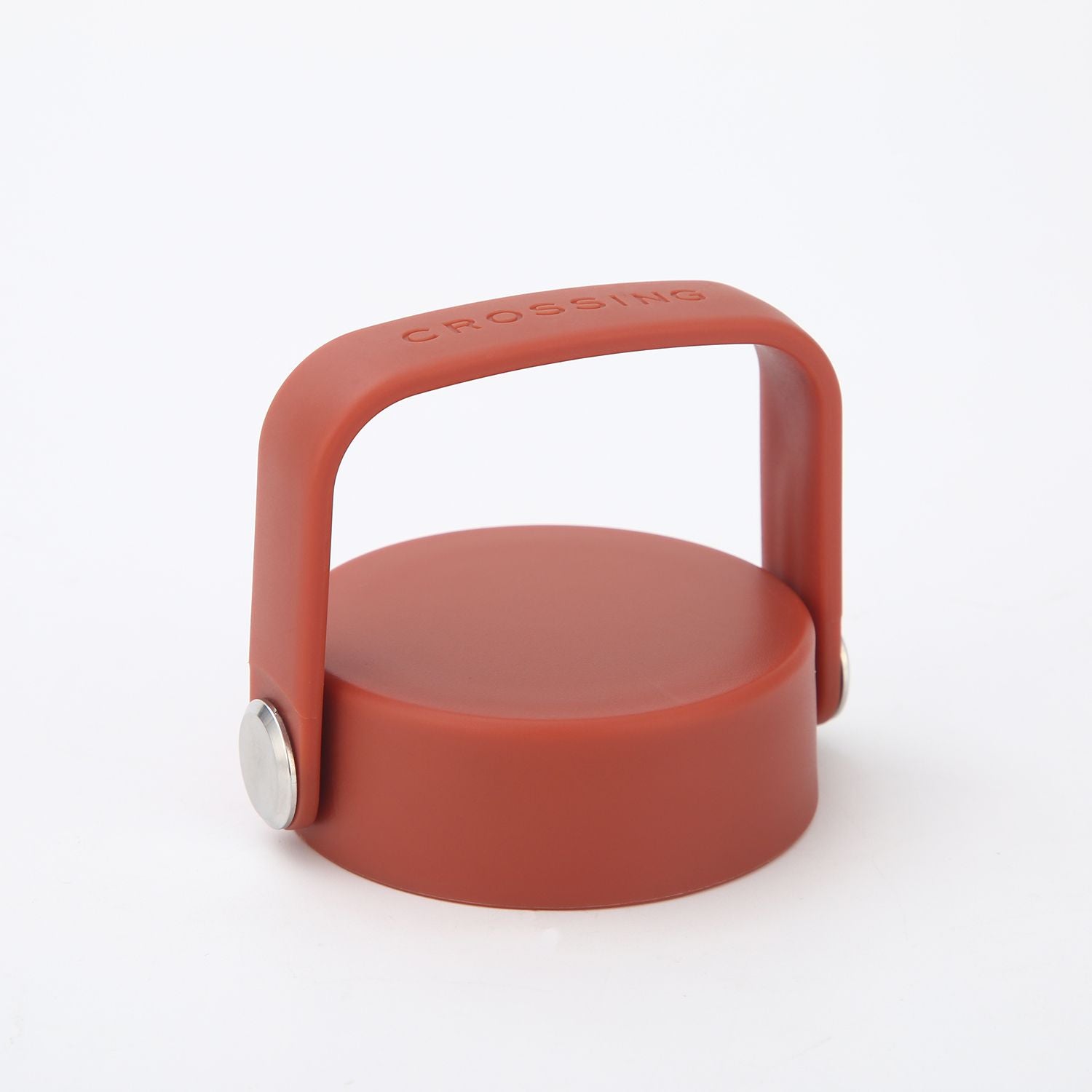 Crossing Urban Ceramic S/S Insulated Flat Cap Bottle With Handle 400ML - Terracotta